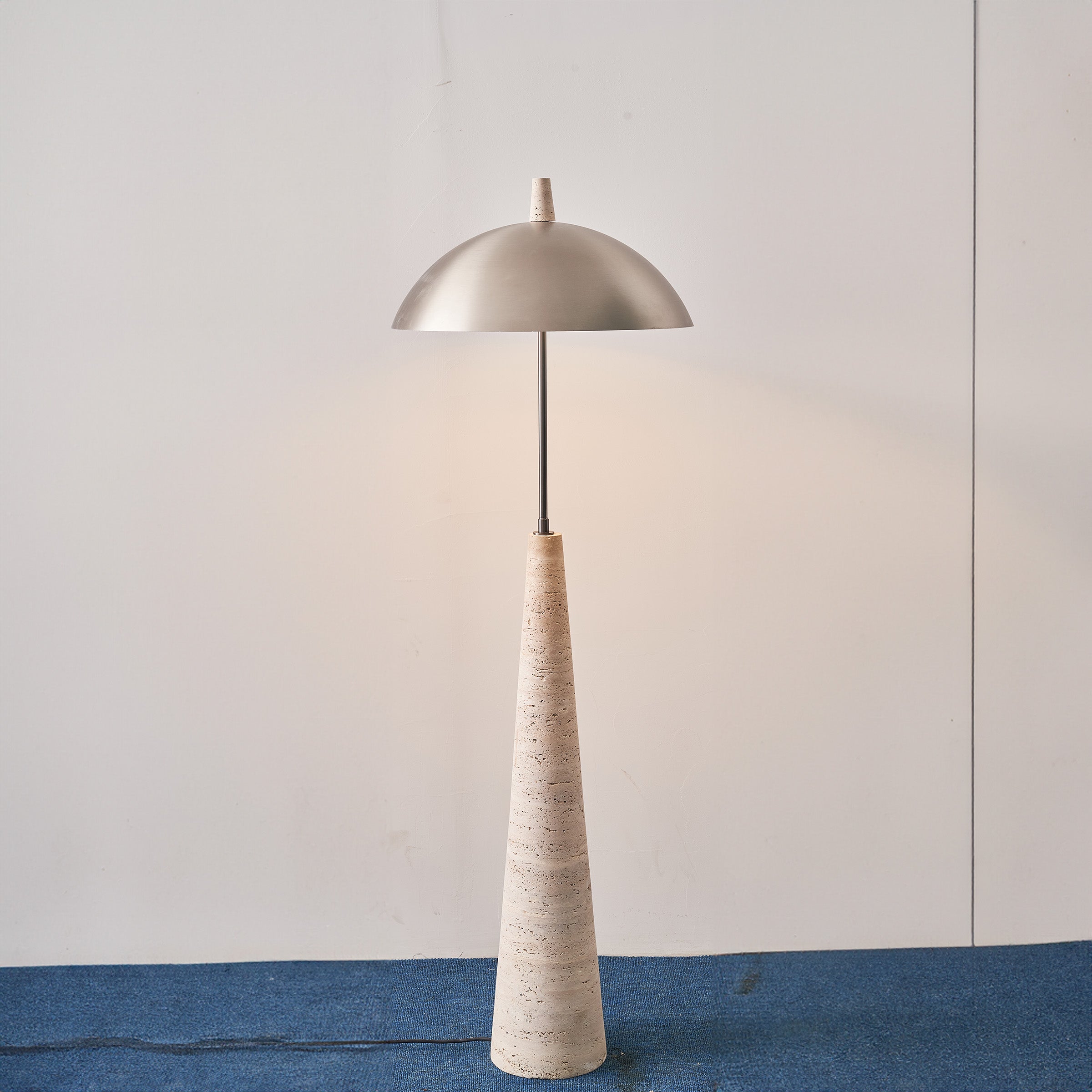 Natural Travertine Floor Lamp JA-015F - Floor Lamps - ebarza Furniture UAE | Shop Modern Furniture in Abu Dhabi & Dubai - مفروشات ايبازرا في الامارات | تسوق اثاث عصري وديكورات مميزة في دبي وابوظبي