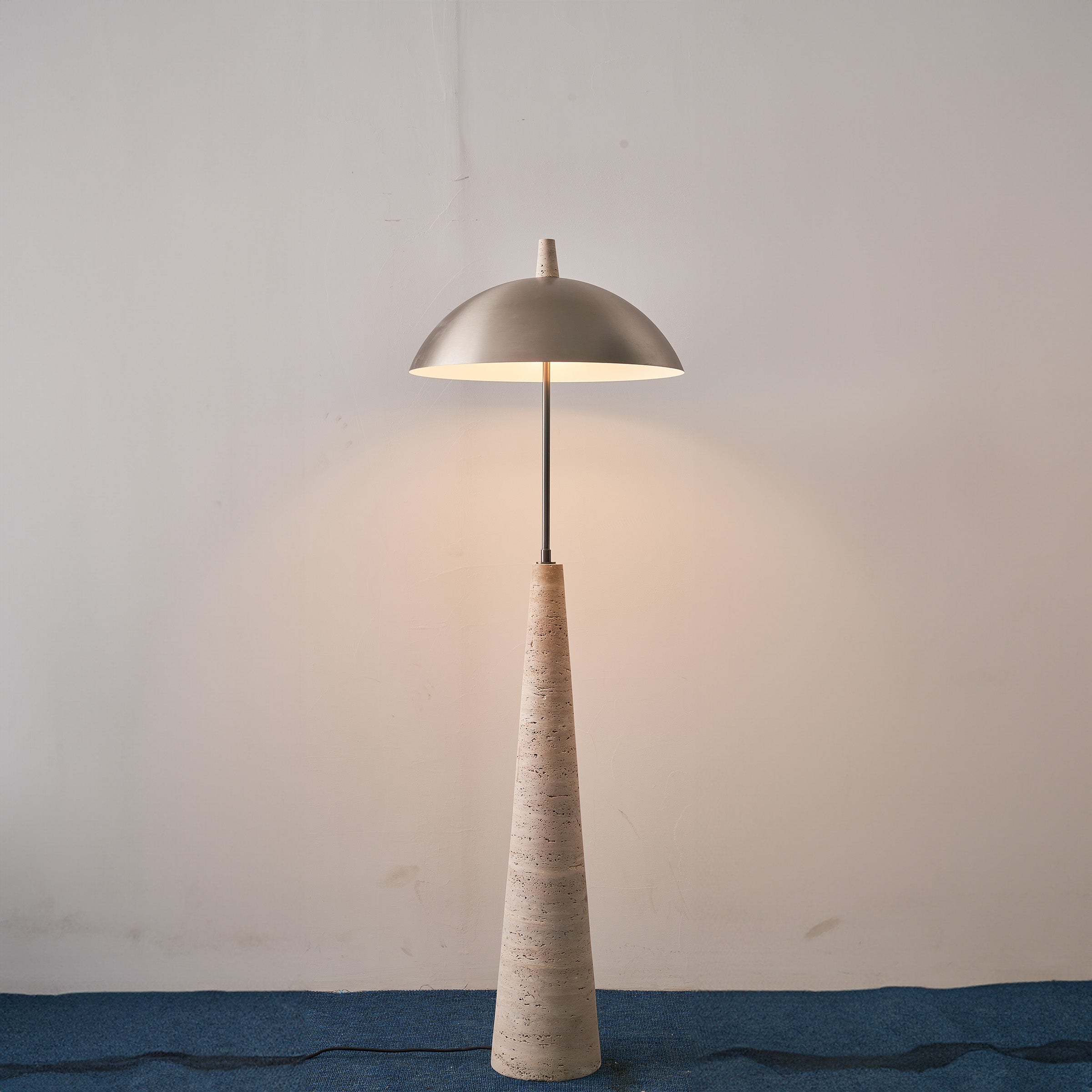 Natural Travertine Floor Lamp JA-015F - Floor Lamps - ebarza Furniture UAE | Shop Modern Furniture in Abu Dhabi & Dubai - مفروشات ايبازرا في الامارات | تسوق اثاث عصري وديكورات مميزة في دبي وابوظبي