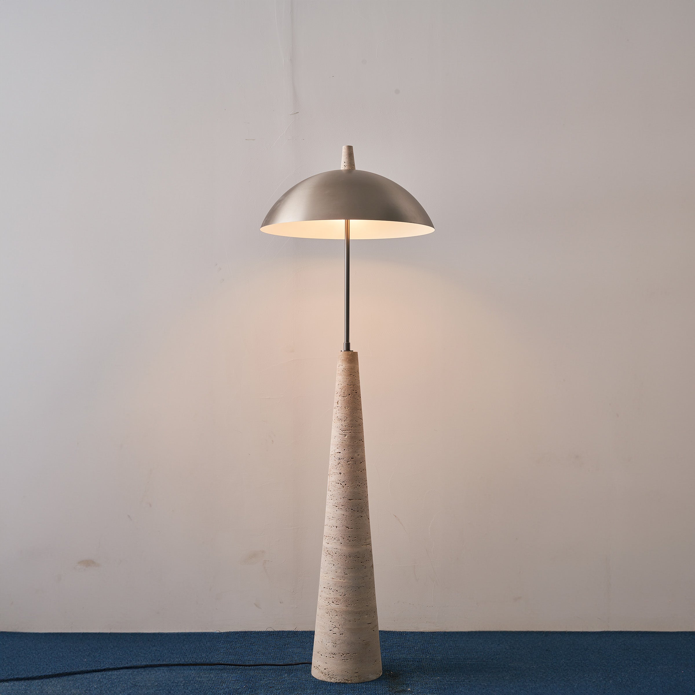 Natural Travertine Floor Lamp JA-015F - Floor Lamps - ebarza Furniture UAE | Shop Modern Furniture in Abu Dhabi & Dubai - مفروشات ايبازرا في الامارات | تسوق اثاث عصري وديكورات مميزة في دبي وابوظبي