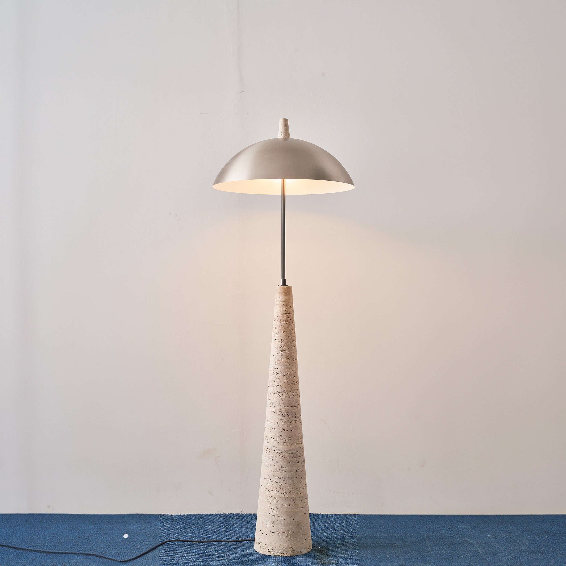 Natural Travertine Floor Lamp JA-015F - Floor Lamps - ebarza Furniture UAE | Shop Modern Furniture in Abu Dhabi & Dubai - مفروشات ايبازرا في الامارات | تسوق اثاث عصري وديكورات مميزة في دبي وابوظبي