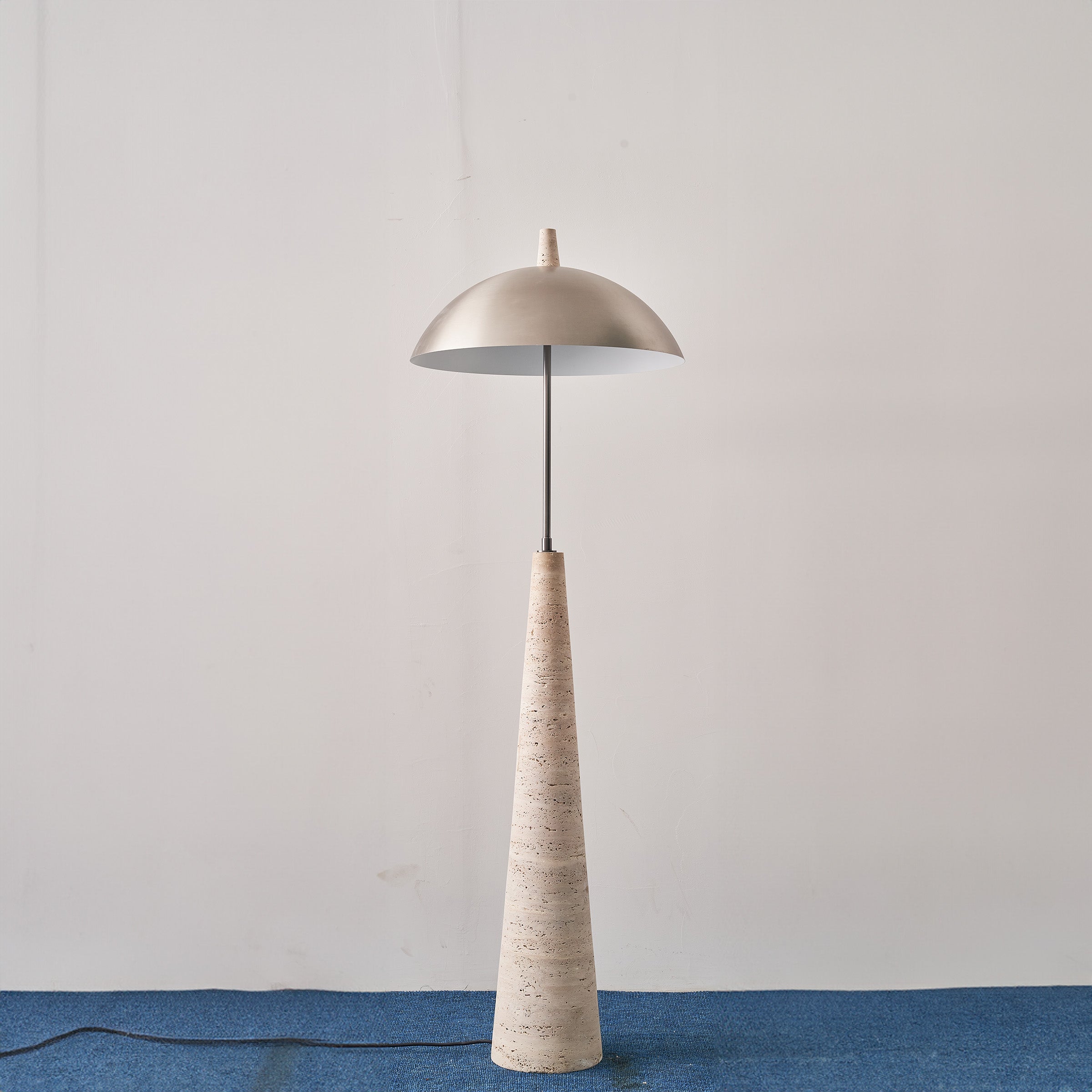 Natural Travertine Floor Lamp JA-015F - Floor Lamps - ebarza Furniture UAE | Shop Modern Furniture in Abu Dhabi & Dubai - مفروشات ايبازرا في الامارات | تسوق اثاث عصري وديكورات مميزة في دبي وابوظبي