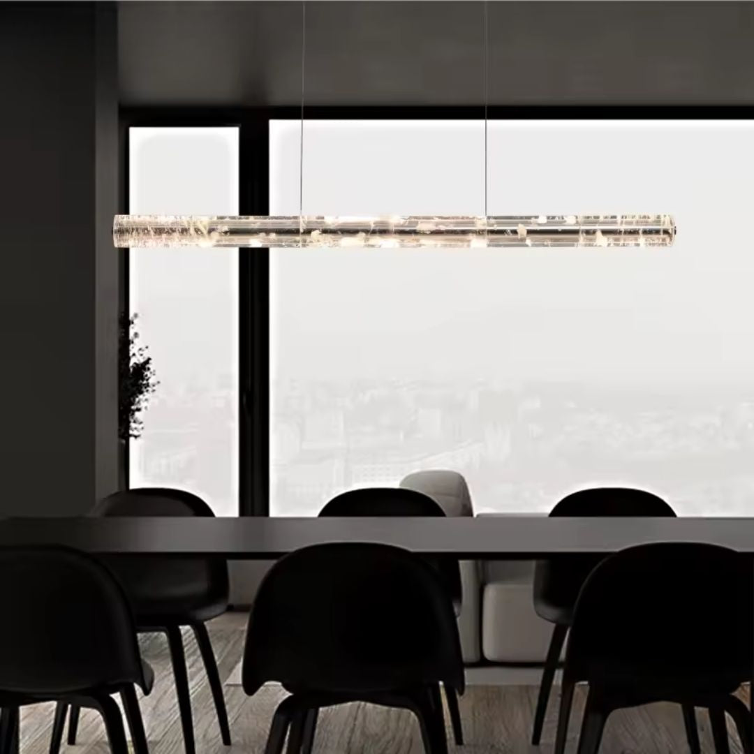 Natural Crystal K9 LED Pendant Lamp MD80545-1-1200 - Pendant Lamps - ebarza Furniture UAE | Shop Modern Furniture in Abu Dhabi & Dubai - مفروشات ايبازرا في الامارات | تسوق اثاث عصري وديكورات مميزة في دبي وابوظبي