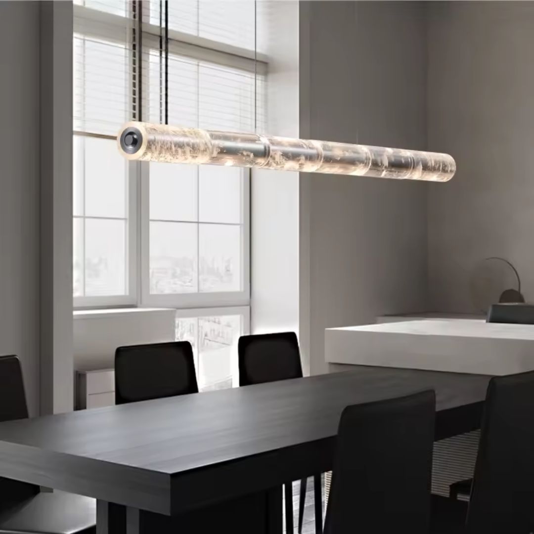 Natural Crystal K9 LED Pendant Lamp MD80545-1-1200 - Pendant Lamps - ebarza Furniture UAE | Shop Modern Furniture in Abu Dhabi & Dubai - مفروشات ايبازرا في الامارات | تسوق اثاث عصري وديكورات مميزة في دبي وابوظبي