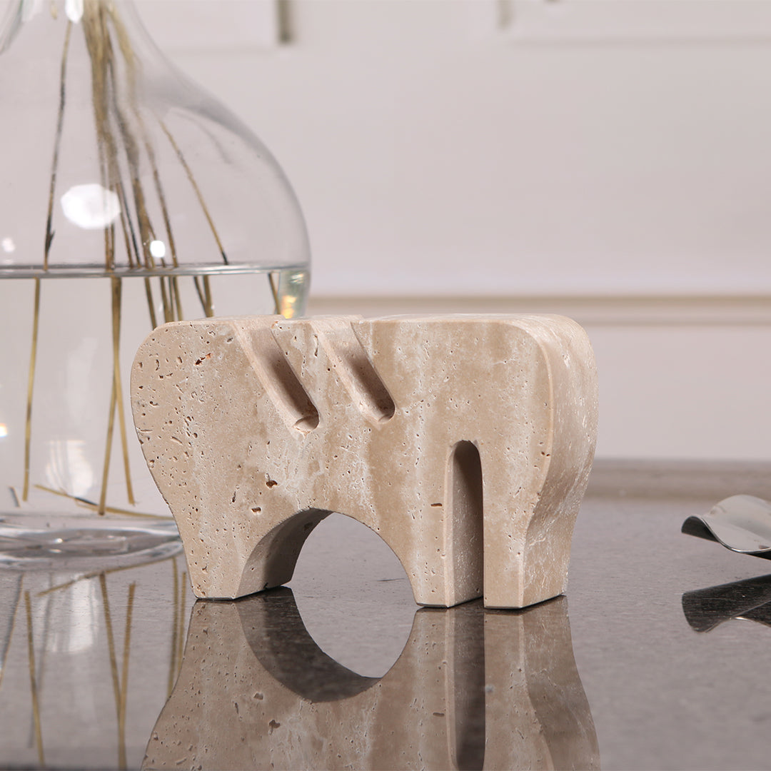 Nature’s Touch-Stone Card Holder for Elegant Desk Organization KH3003 - Home Decor Figurines - ebarza Furniture UAE | Shop Modern Furniture in Abu Dhabi & Dubai - مفروشات ايبازرا في الامارات | تسوق اثاث عصري وديكورات مميزة في دبي وابوظبي