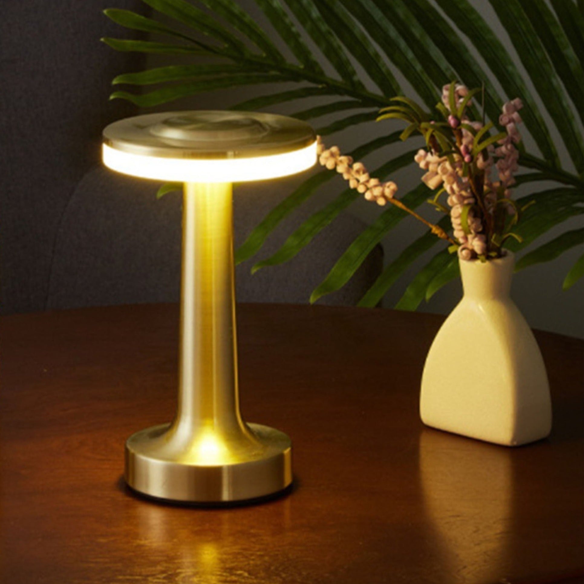 Pre-order 75 Days Delivery Night Light Silver Table Lamp HTD-INL10060 - Desk\table Lamps - ebarza Furniture UAE | Shop Modern Furniture in Abu Dhabi & Dubai - مفروشات ايبازرا في الامارات | تسوق اثاث عصري وديكورات مميزة في دبي وابوظبي