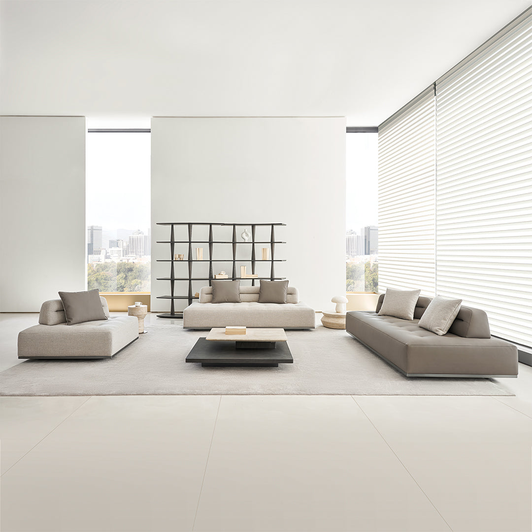 Nimbus Travertine Big Side Table BMCJ-BJ6070-BIG - Coffee tables - ebarza Furniture UAE | Shop Modern Furniture in Abu Dhabi & Dubai - مفروشات ايبازرا في الامارات | تسوق اثاث عصري وديكورات مميزة في دبي وابوظبي