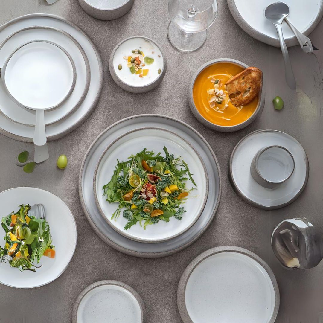 Pre-order 75 Days Delivery Nordic Western Round plate 8.5 E746-P- 10187 8.5 -  Plates - ebarza Furniture UAE | Shop Modern Furniture in Abu Dhabi & Dubai - مفروشات ايبازرا في الامارات | تسوق اثاث عصري وديكورات مميزة في دبي وابوظبي