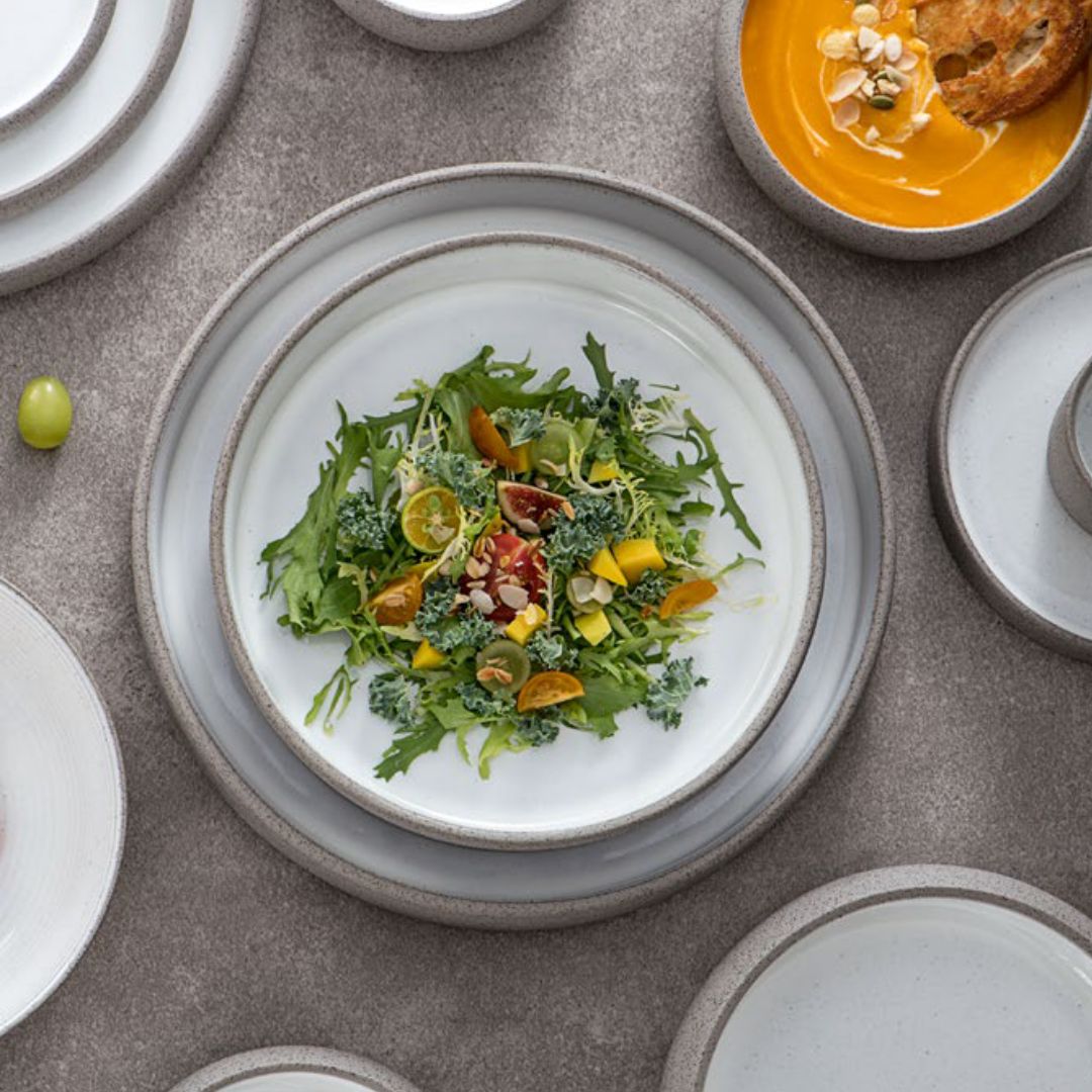 Pre-order 75 Days Delivery Nordic Western Round plate 8.5 E746-P- 10187 8.5 -  Plates - ebarza Furniture UAE | Shop Modern Furniture in Abu Dhabi & Dubai - مفروشات ايبازرا في الامارات | تسوق اثاث عصري وديكورات مميزة في دبي وابوظبي