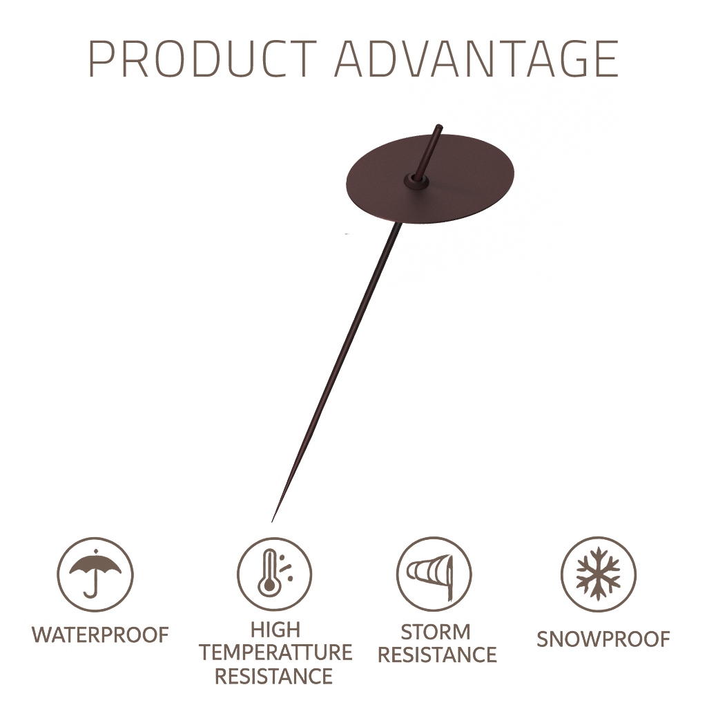 Priky Outdoor Lamp LWC574-B-Coffee - Outdoor lightings - ebarza Furniture UAE | Shop Modern Furniture in Abu Dhabi & Dubai - مفروشات ايبازرا في الامارات | تسوق اثاث عصري وديكورات مميزة في دبي وابوظبي