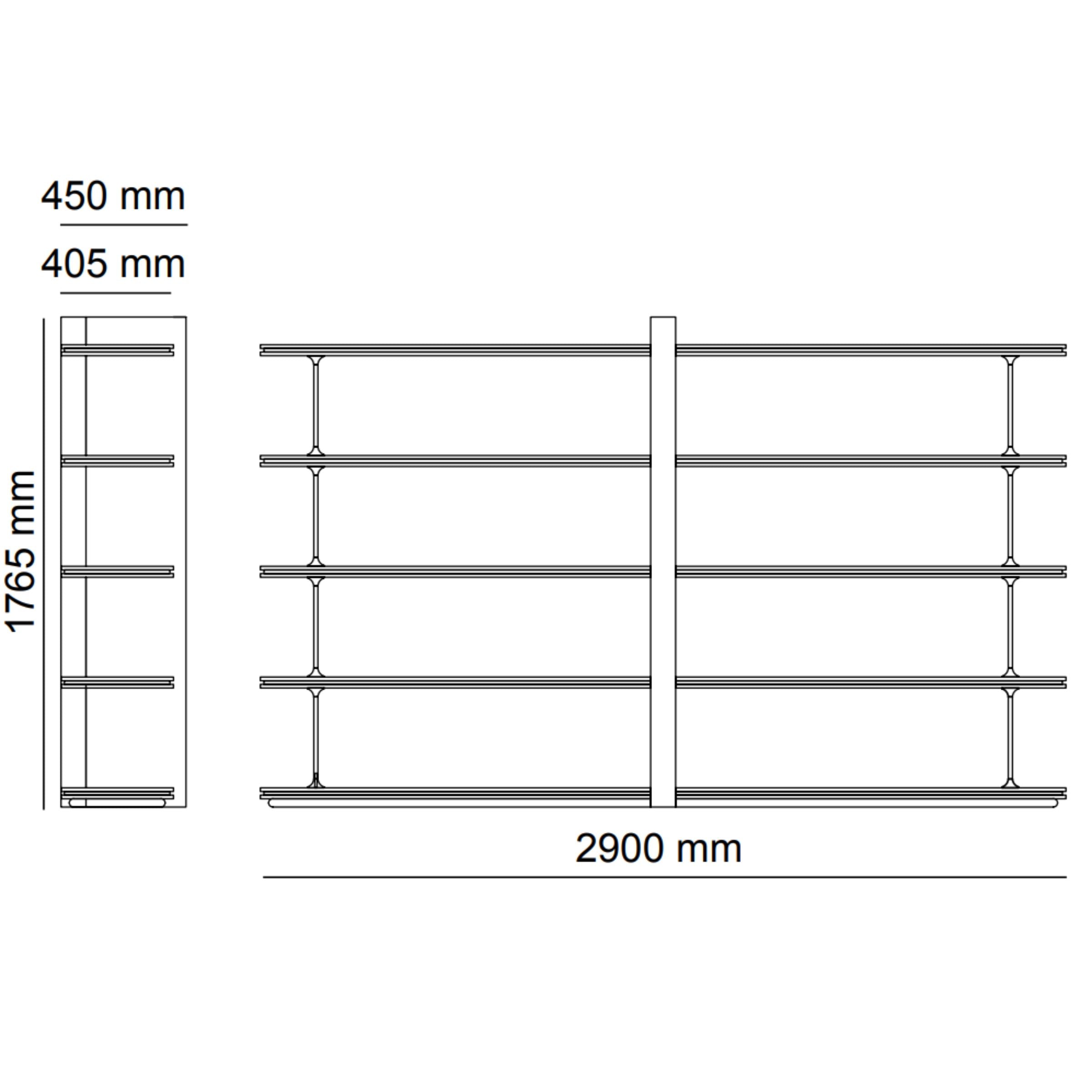 ODEON BOOKSHELF OD-BS-001 - Shelves - ebarza Furniture UAE | Shop Modern Furniture in Abu Dhabi & Dubai - مفروشات ايبازرا في الامارات | تسوق اثاث عصري وديكورات مميزة في دبي وابوظبي