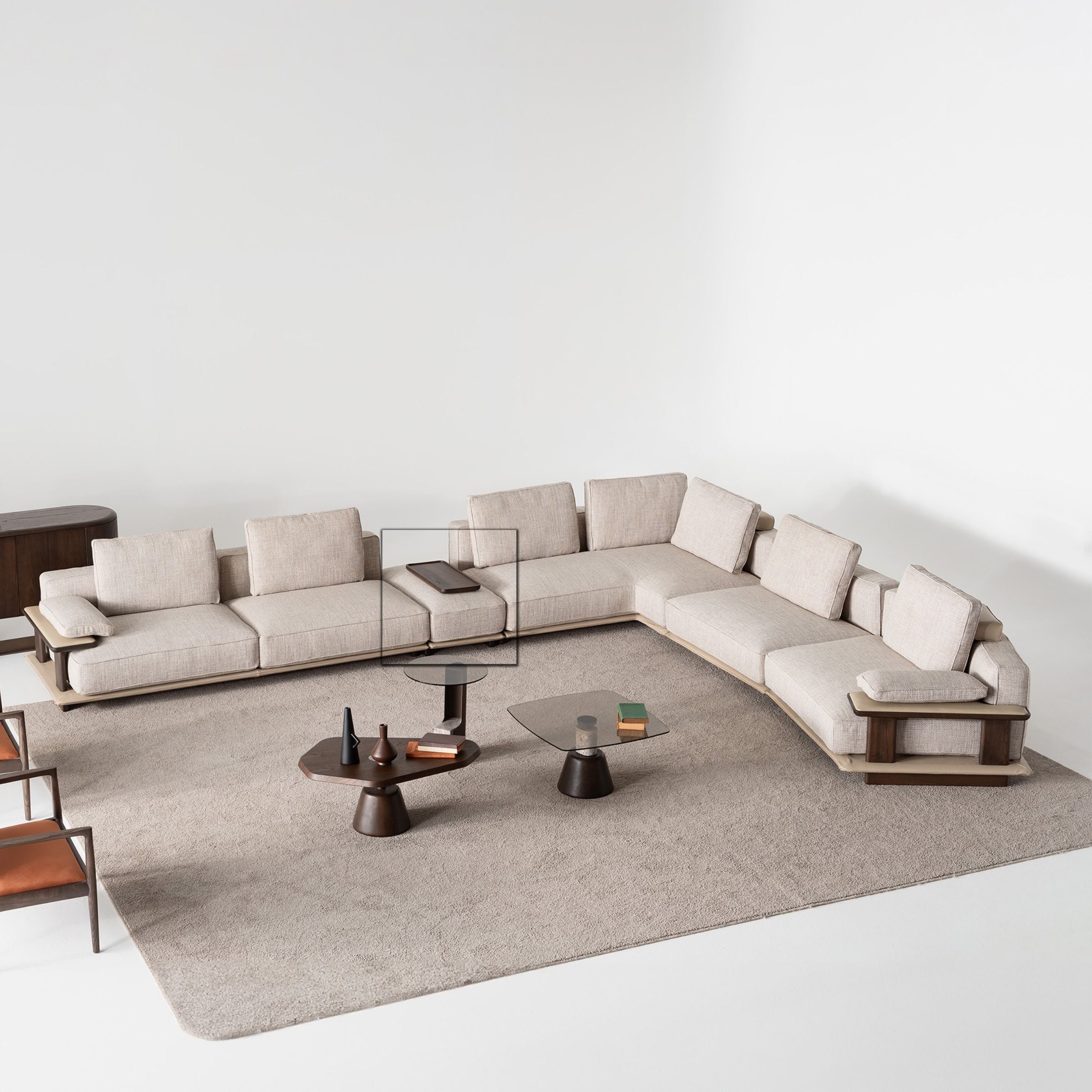 ODEON Pouf Unit 65cm for Odeon Sofa OD-Center/M001 - Sofas - ebarza Furniture UAE | Shop Modern Furniture in Abu Dhabi & Dubai - مفروشات ايبازرا في الامارات | تسوق اثاث عصري وديكورات مميزة في دبي وابوظبي