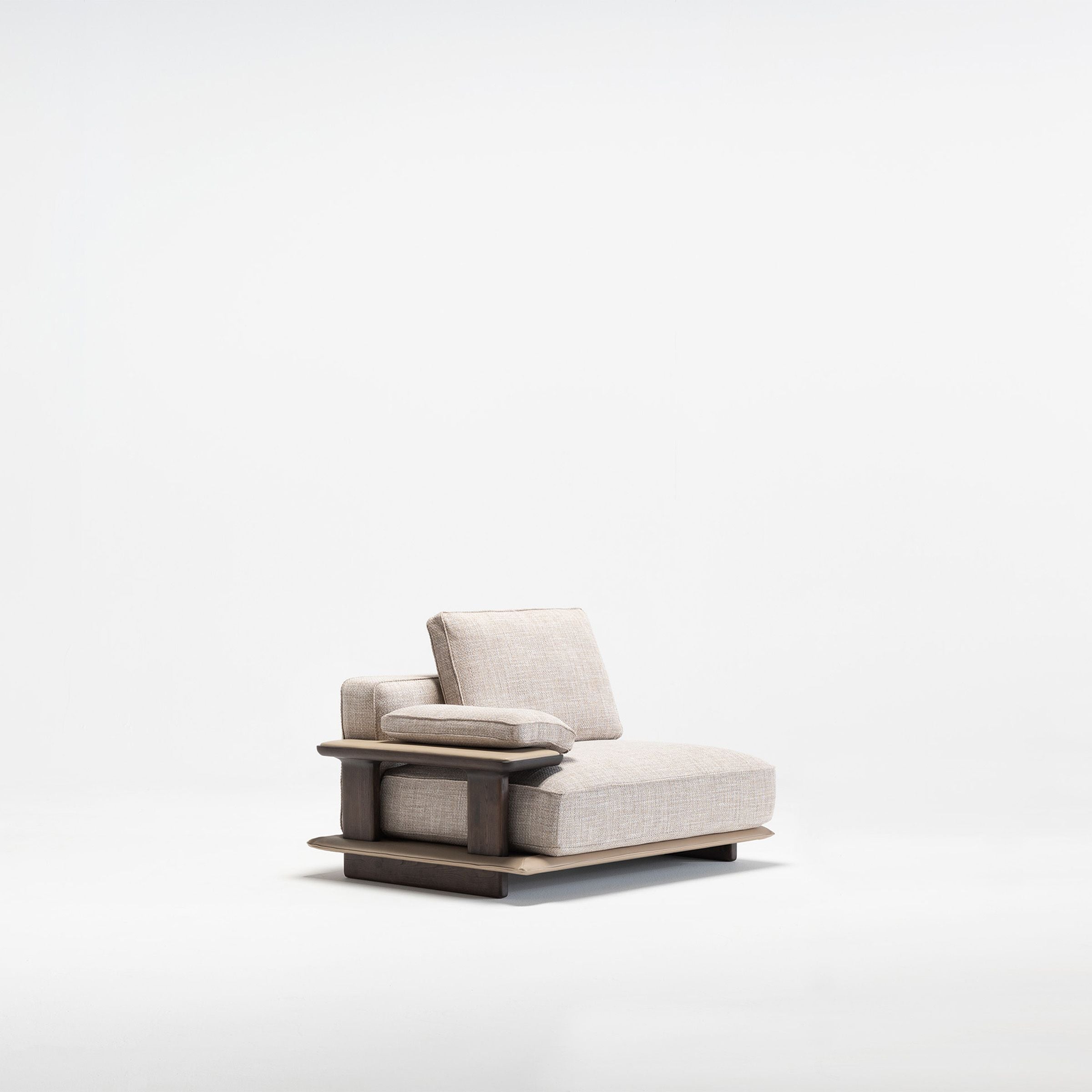 ODEON SINGLE MODULE WITH LEFT ARM 123cm for Odeon Sofa OD-L/M-ARM003 - Sofas - ebarza Furniture UAE | Shop Modern Furniture in Abu Dhabi & Dubai - مفروشات ايبازرا في الامارات | تسوق اثاث عصري وديكورات مميزة في دبي وابوظبي