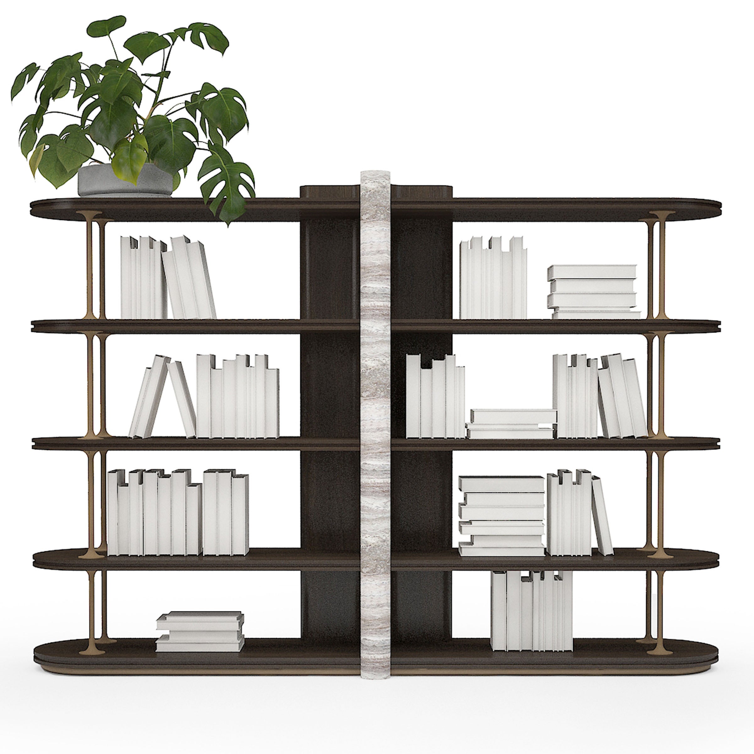 ODEON BOOKSHELF OD-BS-001 - Shelves - ebarza Furniture UAE | Shop Modern Furniture in Abu Dhabi & Dubai - مفروشات ايبازرا في الامارات | تسوق اثاث عصري وديكورات مميزة في دبي وابوظبي