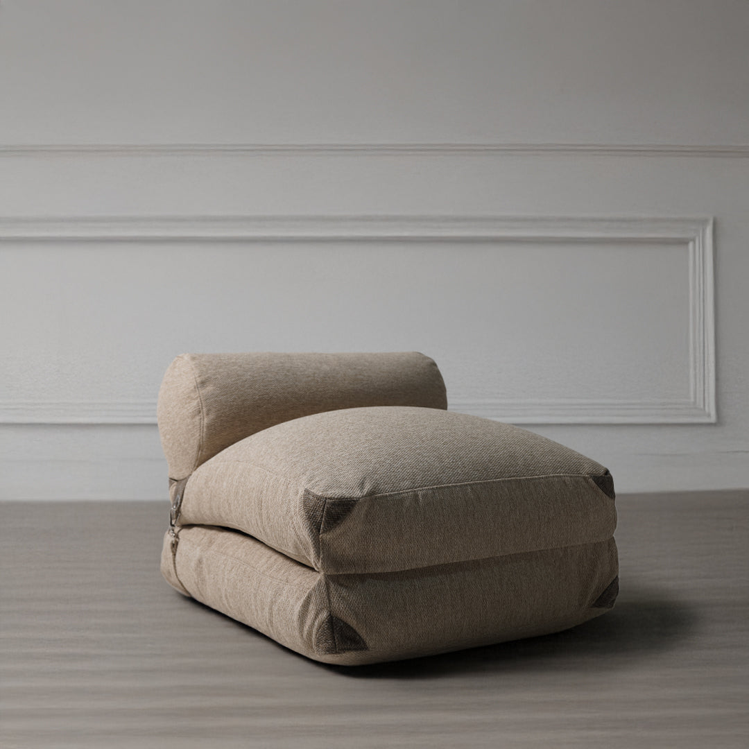 La-Concha Brown/Beige Sunproof 100% Olefin Bean Bag - 311-BB - Bean Bag - ebarza Furniture UAE | Shop Modern Furniture in Abu Dhabi & Dubai - مفروشات ايبازرا في الامارات | تسوق اثاث عصري وديكورات مميزة في دبي وابوظبي