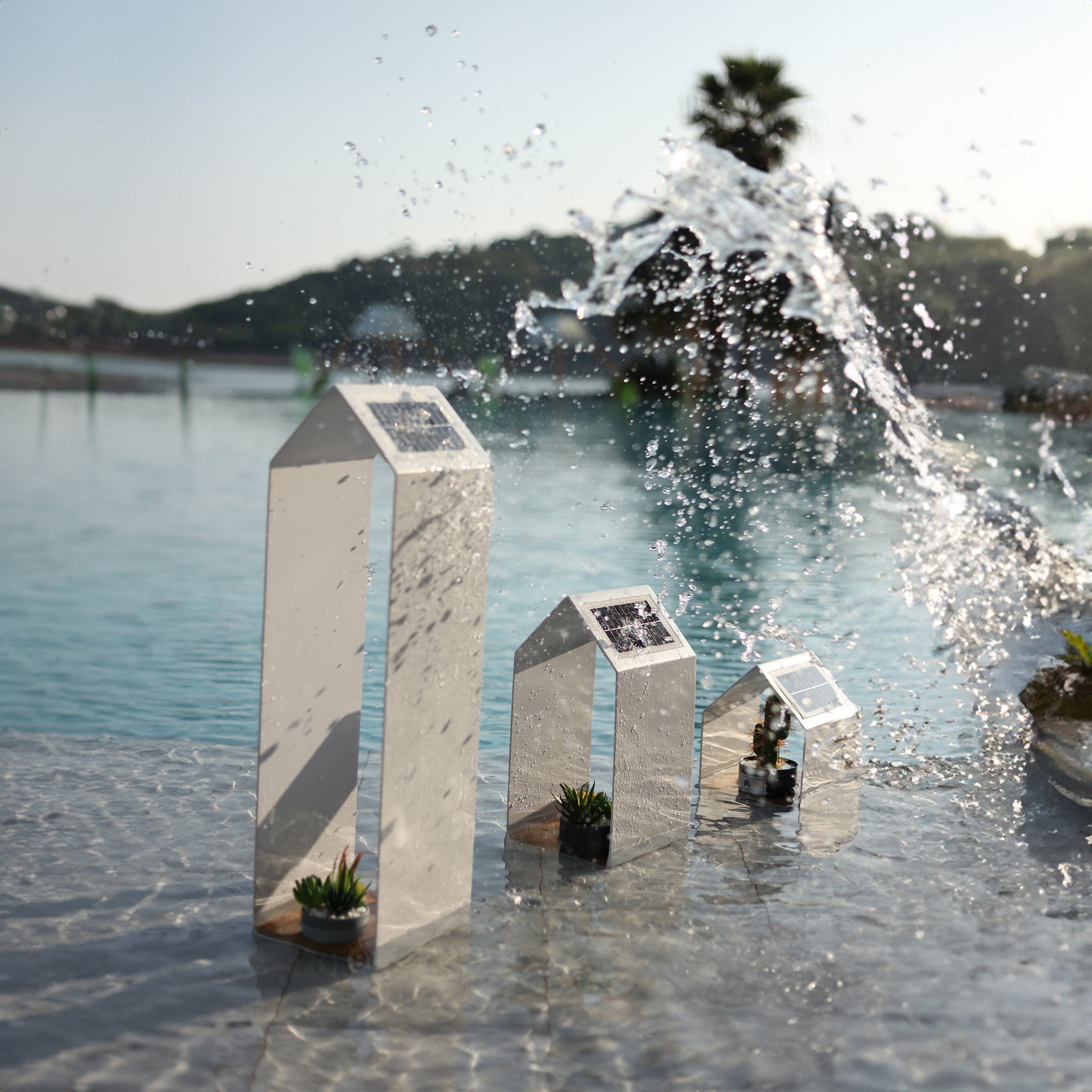 SAND MATT Outdoor Light Small MYX-LS0102 - Smart Outdoors - ebarza Furniture UAE | Shop Modern Furniture in Abu Dhabi & Dubai - مفروشات ايبازرا في الامارات | تسوق اثاث عصري وديكورات مميزة في دبي وابوظبي