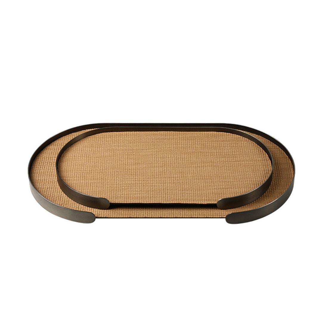 Oval Tray Coffee -A FC-W25002A - Trays - ebarza Furniture UAE | Shop Modern Furniture in Abu Dhabi & Dubai - مفروشات ايبازرا في الامارات | تسوق اثاث عصري وديكورات مميزة في دبي وابوظبي