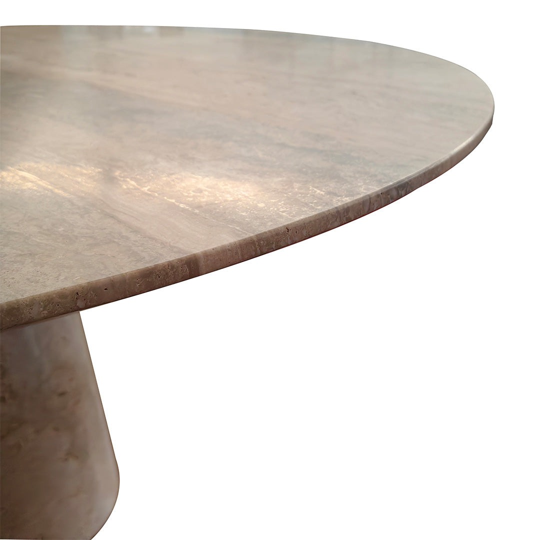 Palma Travertine Dining Table - 308DTS - Dining Tables - ebarza Furniture UAE | Shop Modern Furniture in Abu Dhabi & Dubai - مفروشات ايبازرا في الامارات | تسوق اثاث عصري وديكورات مميزة في دبي وابوظبي