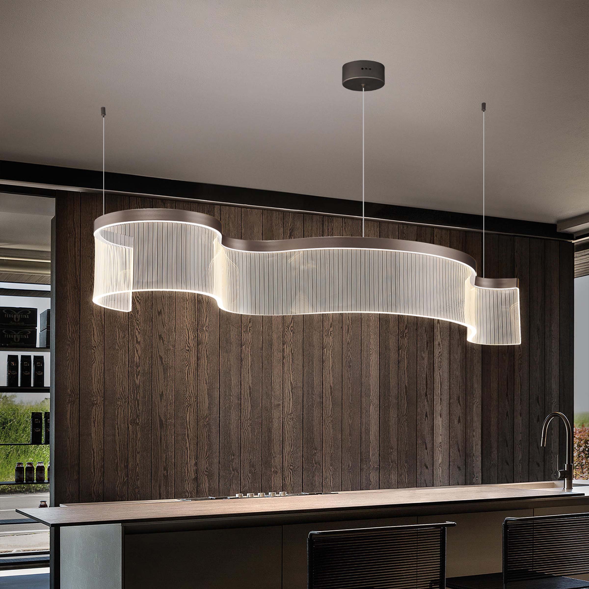 Stardust Swirl Pendant Lamp 100*29.5 CM MA05807PA-001-DZ2 - Pendant Lamps - ebarza Furniture UAE | Shop Modern Furniture in Abu Dhabi & Dubai - مفروشات ايبازرا في الامارات | تسوق اثاث عصري وديكورات مميزة في دبي وابوظبي