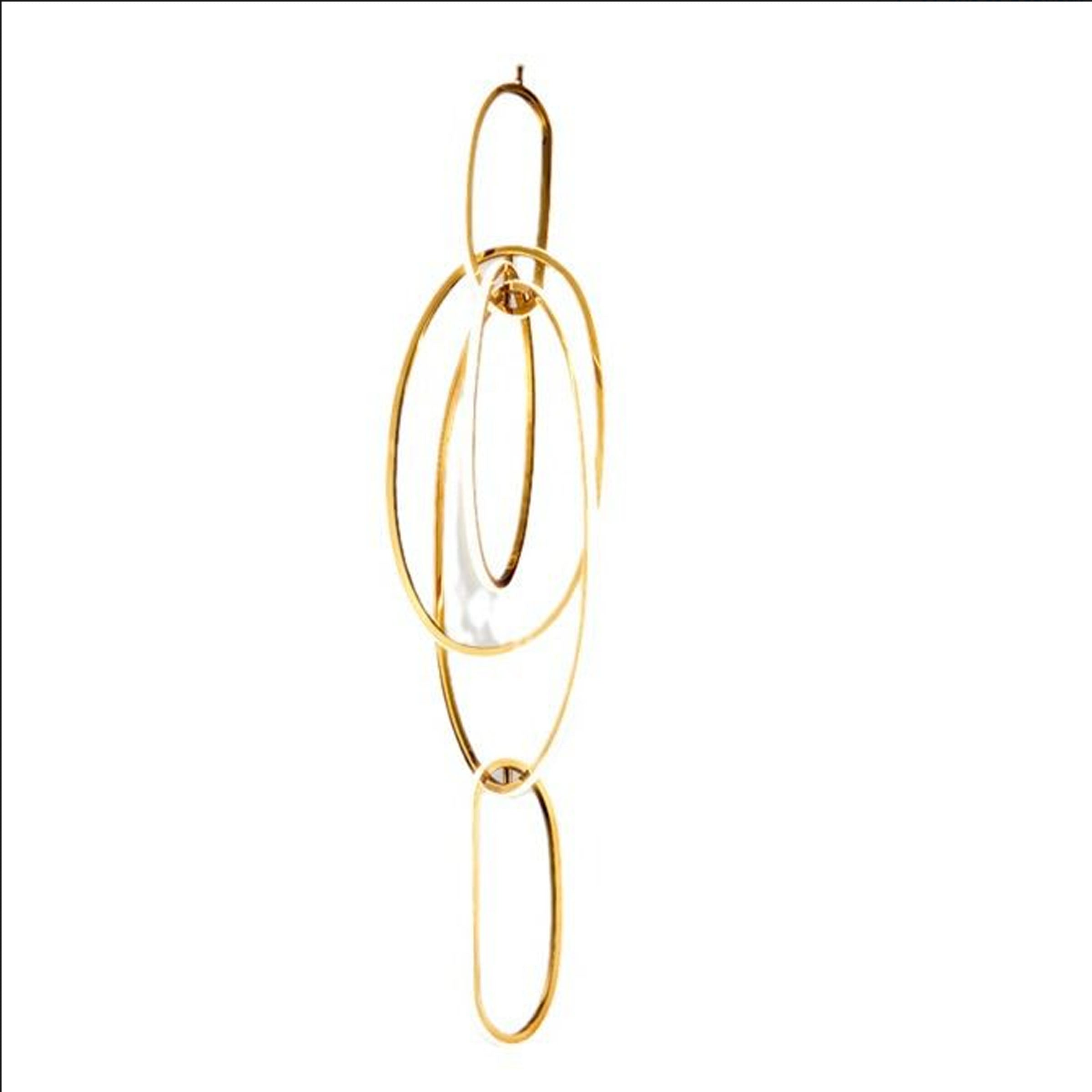 Cosmic Rings Golden Pendant Lamp CY-DD-1047 - Pendant Lamps - ebarza Furniture UAE | Shop Modern Furniture in Abu Dhabi & Dubai - مفروشات ايبازرا في الامارات | تسوق اثاث عصري وديكورات مميزة في دبي وابوظبي