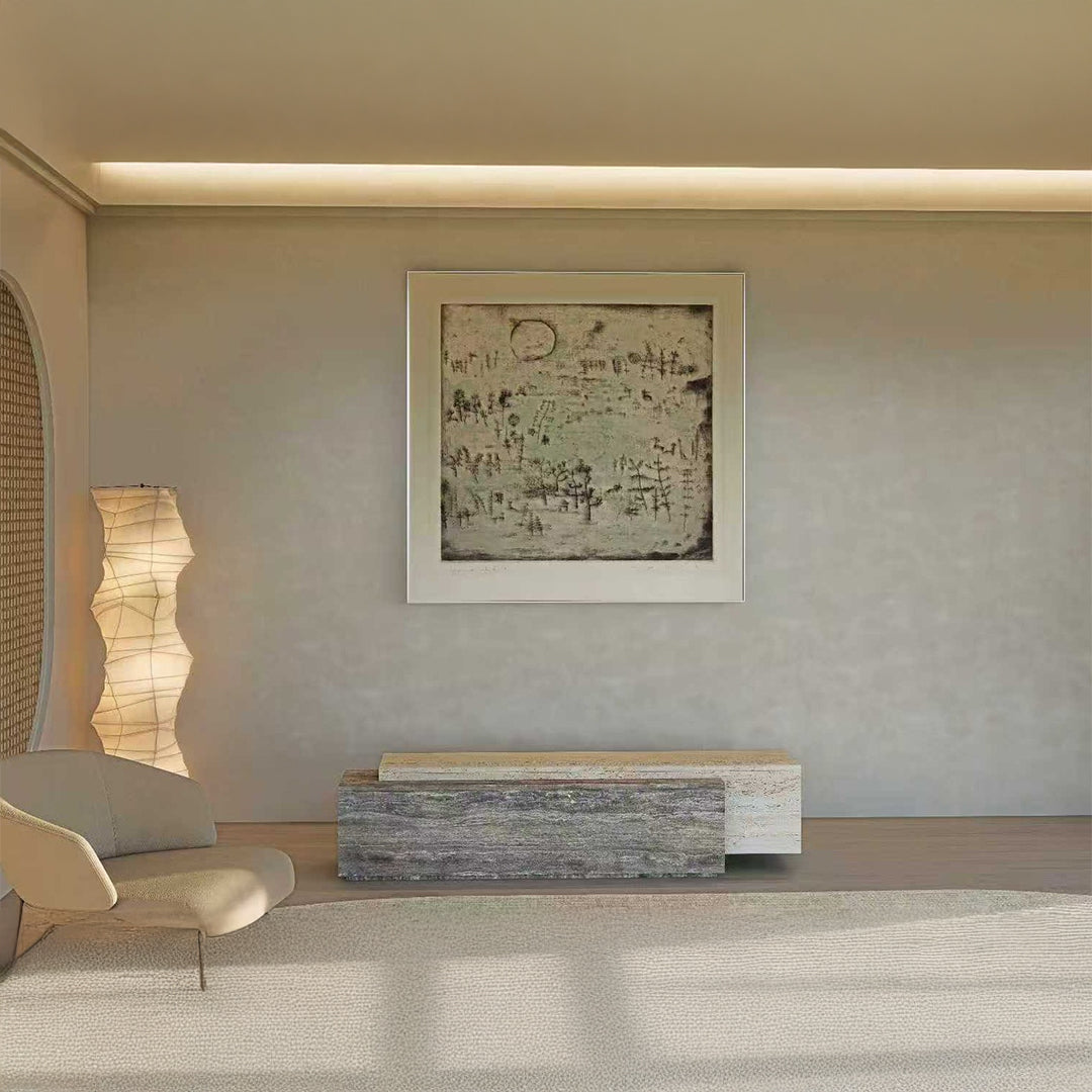 Petra Travertine  Console/ Side Board - EB15 -  Sideboards - ebarza Furniture UAE | Shop Modern Furniture in Abu Dhabi & Dubai - مفروشات ايبازرا في الامارات | تسوق اثاث عصري وديكورات مميزة في دبي وابوظبي