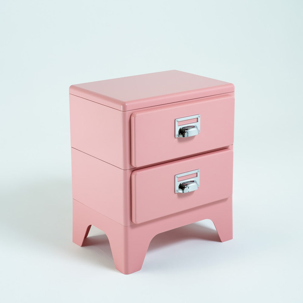 Pink ABS Side Table/Bedside Table BB-017 - Side Tables - ebarza Furniture UAE | Shop Modern Furniture in Abu Dhabi & Dubai - مفروشات ايبازرا في الامارات | تسوق اثاث عصري وديكورات مميزة في دبي وابوظبي