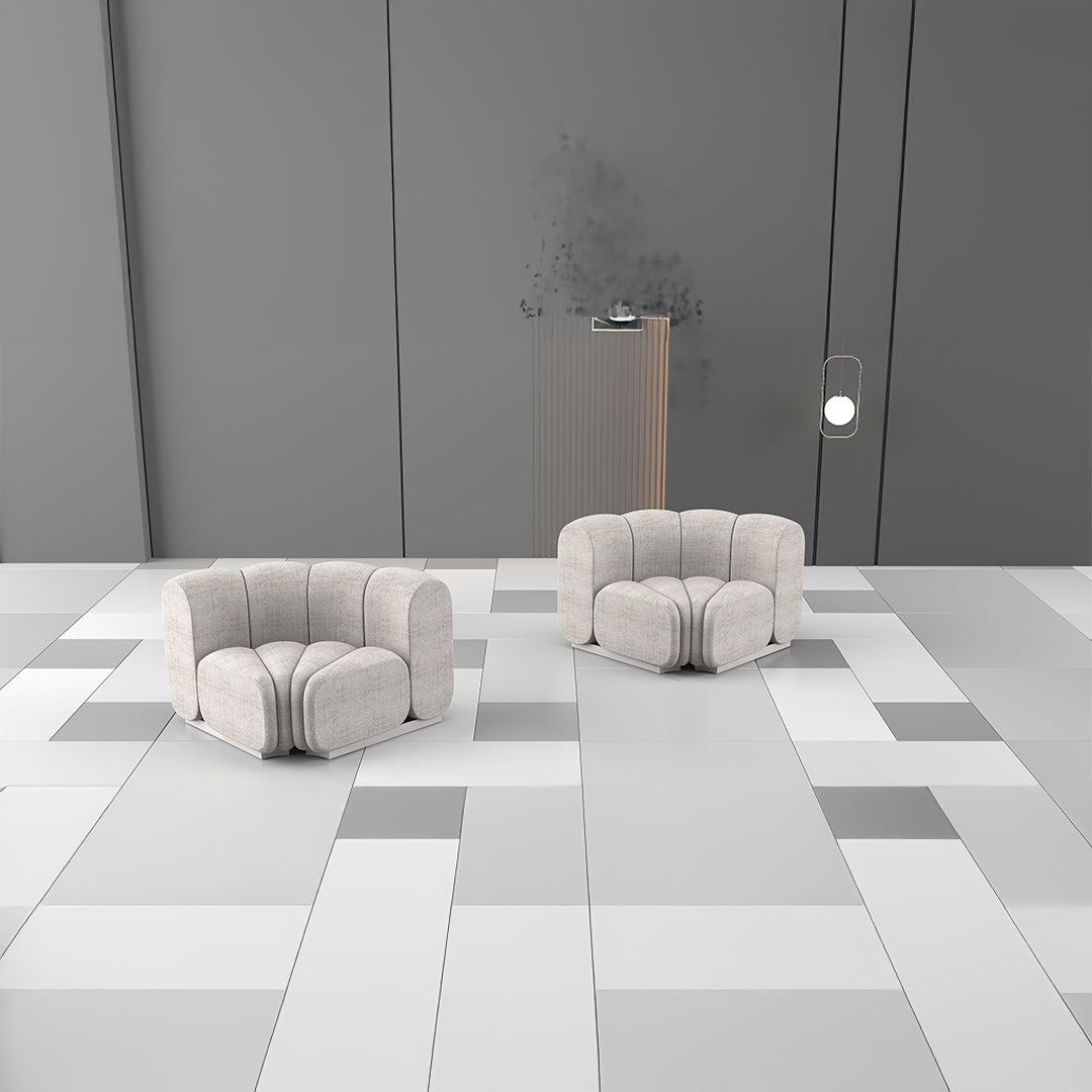 Pre-order 15 Days Delivery Chameleon Sofa Round With Back Rest - H-5228-C2 - Sofas - ebarza Furniture UAE | Shop Modern Furniture in Abu Dhabi & Dubai - مفروشات ايبازرا في الامارات | تسوق اثاث عصري وديكورات مميزة في دبي وابوظبي