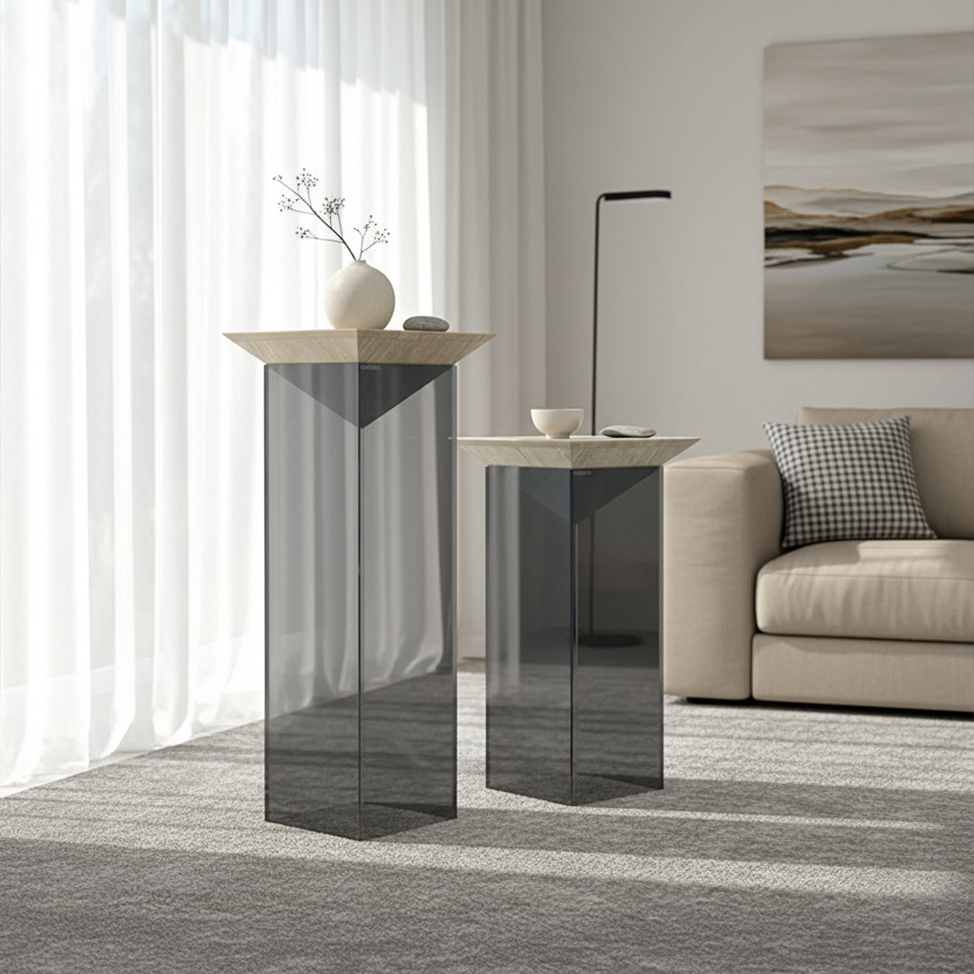 Pre-order For 25 Days Delivery - Lilt Artwork Stand/ Side Table - JK-P06 - Tall
