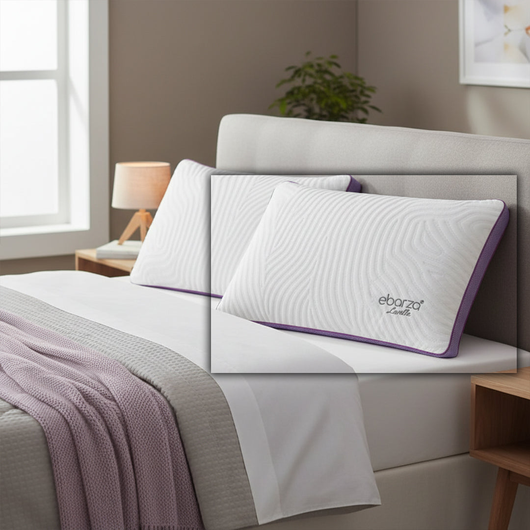 Pre-order 15 Days Delivery 45*70cm ebarza lavelle Memory Pillow Z20250930-Lavender - Cushions - ebarza Furniture UAE | Shop Modern Furniture in Abu Dhabi & Dubai - مفروشات ايبازرا في الامارات | تسوق اثاث عصري وديكورات مميزة في دبي وابوظبي