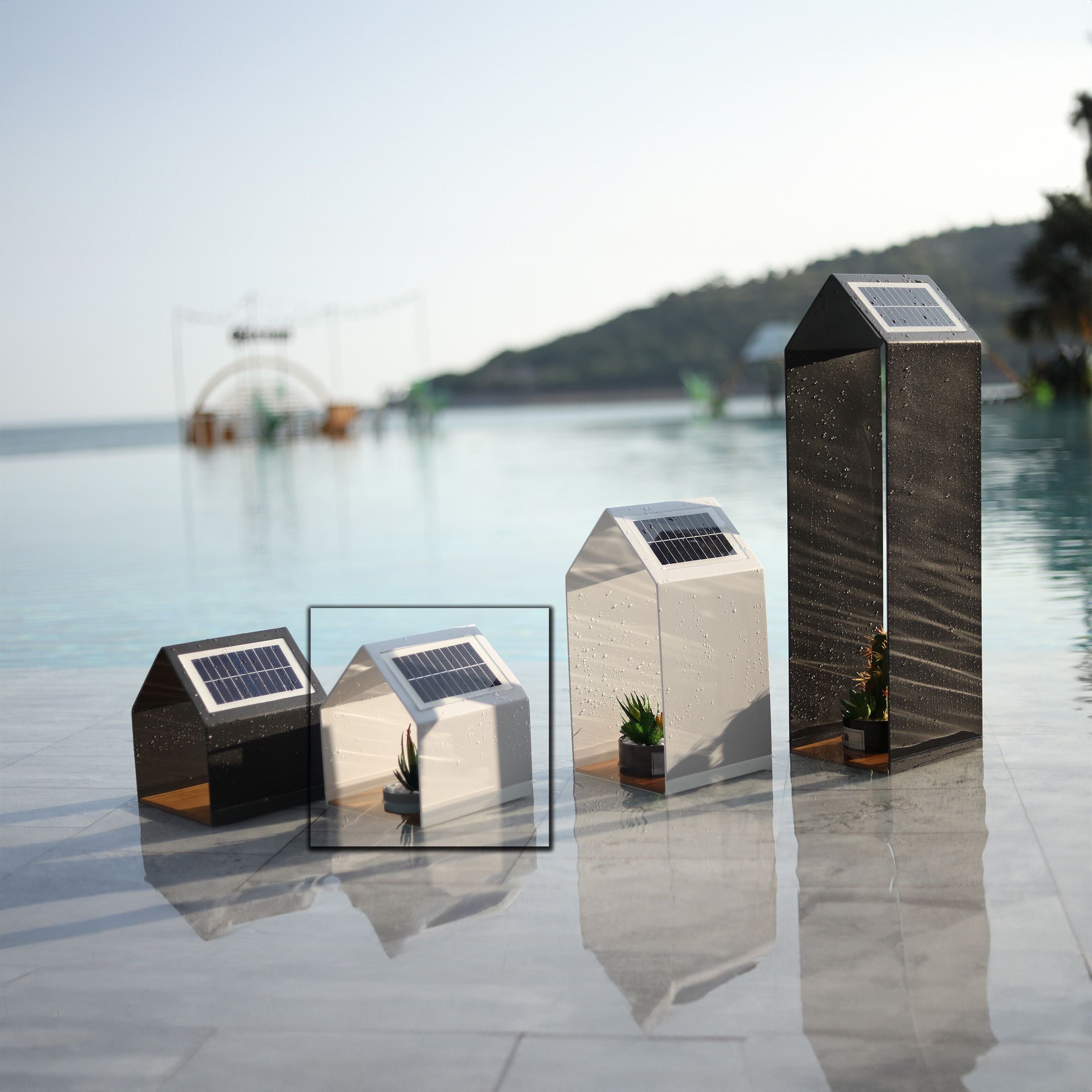 SAND MATT Outdoor Light Small MYX-LS0102 - Smart Outdoors - ebarza Furniture UAE | Shop Modern Furniture in Abu Dhabi & Dubai - مفروشات ايبازرا في الامارات | تسوق اثاث عصري وديكورات مميزة في دبي وابوظبي
