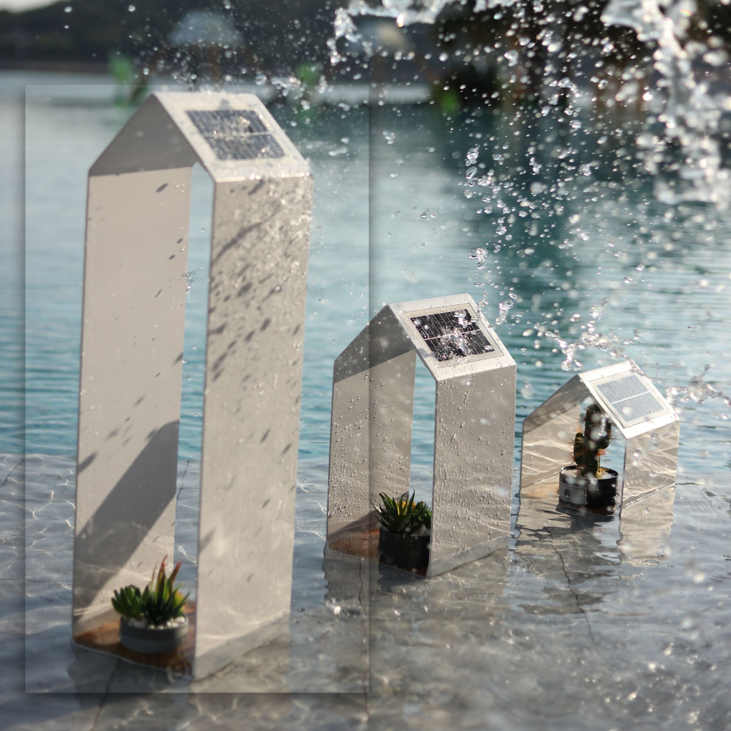 SAND MATT Outdoor Light Tall MYX-LS0202 - Smart Outdoors - ebarza Furniture UAE | Shop Modern Furniture in Abu Dhabi & Dubai - مفروشات ايبازرا في الامارات | تسوق اثاث عصري وديكورات مميزة في دبي وابوظبي