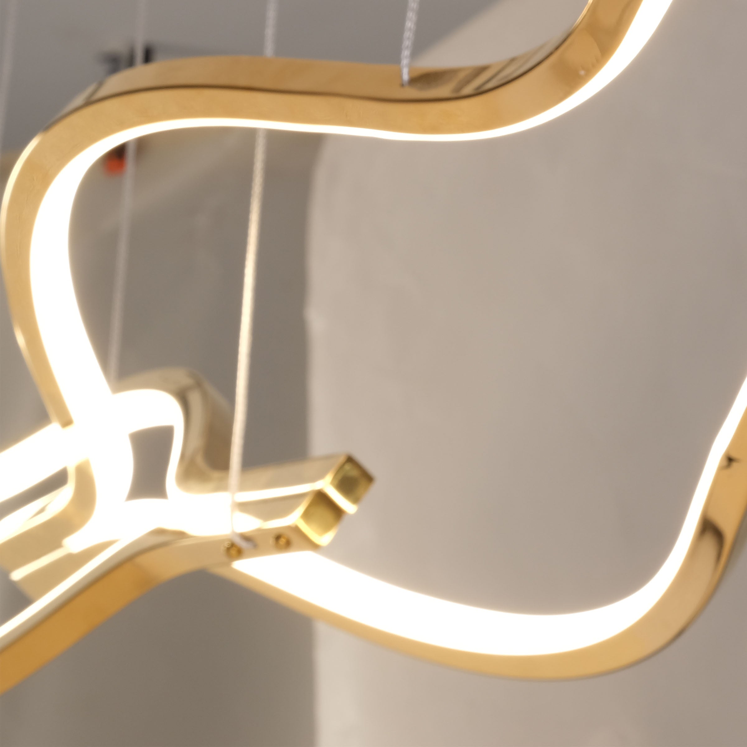 Pre-order 75 Days Delivery Infinity Orbit Stainless Steel Pendant Lamp CY-DD-1045 - Pendant Lamps - ebarza Furniture UAE | Shop Modern Furniture in Abu Dhabi & Dubai - مفروشات ايبازرا في الامارات | تسوق اثاث عصري وديكورات مميزة في دبي وابوظبي