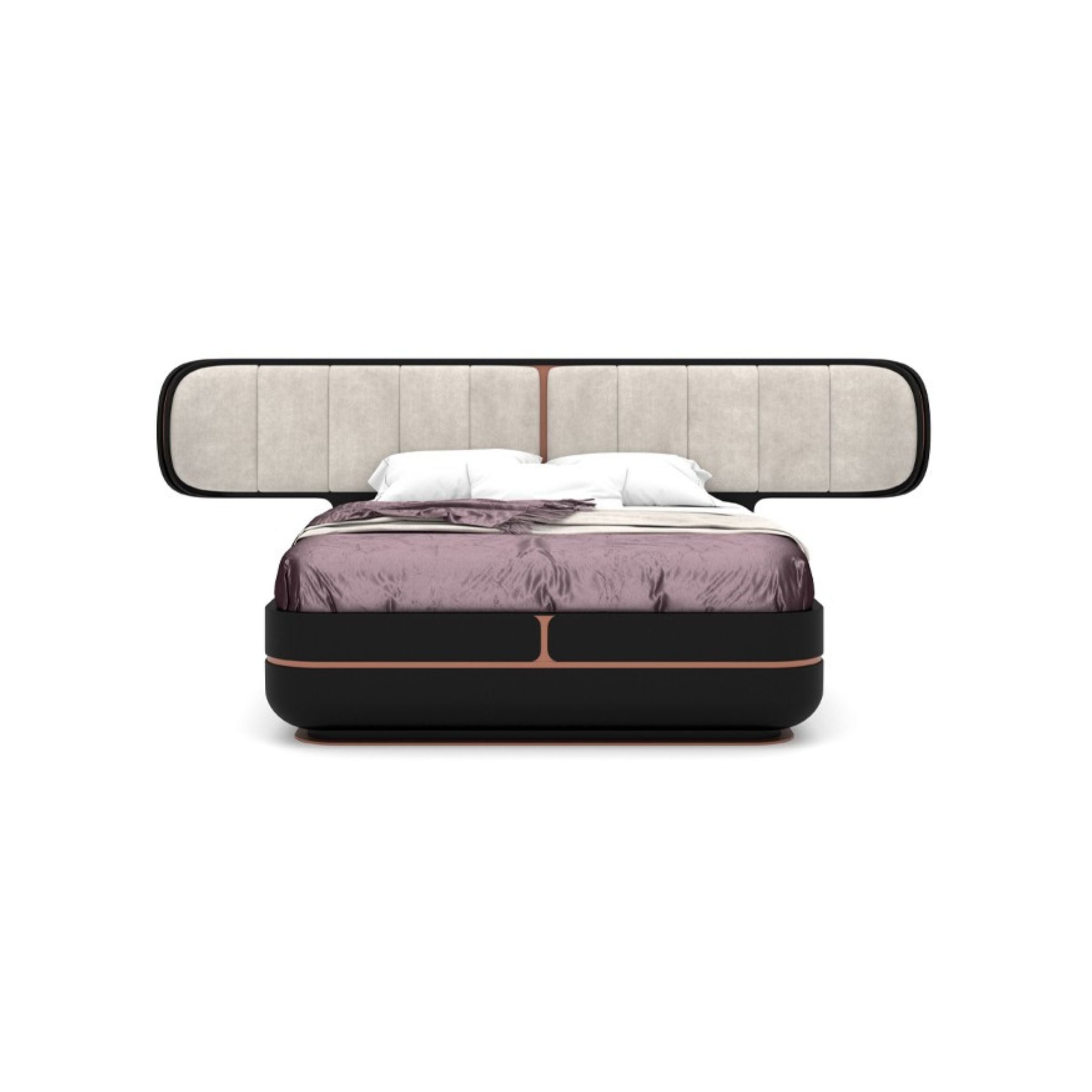 Tulip King Size Bedstead KARTLP001-Black - Bedsteads - ebarza Furniture UAE | Shop Modern Furniture in Abu Dhabi & Dubai - مفروشات ايبازرا في الامارات | تسوق اثاث عصري وديكورات مميزة في دبي وابوظبي