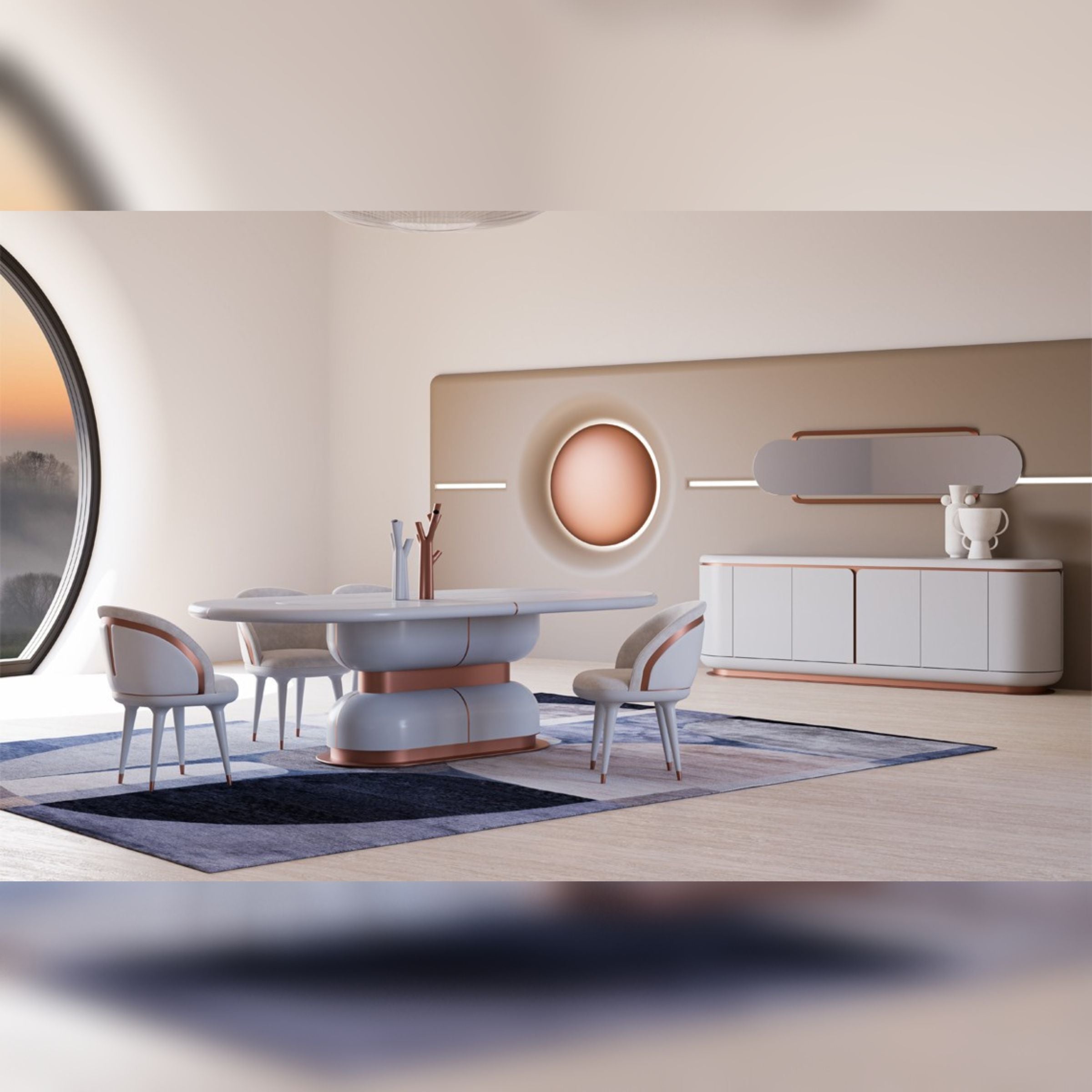 Display Item - Tulip Dining Table 260*120 CM MASTLP001-Nakheel - DISPLAY ITEM - ebarza Furniture UAE | Shop Modern Furniture in Abu Dhabi & Dubai - مفروشات ايبازرا في الامارات | تسوق اثاث عصري وديكورات مميزة في دبي وابوظبي