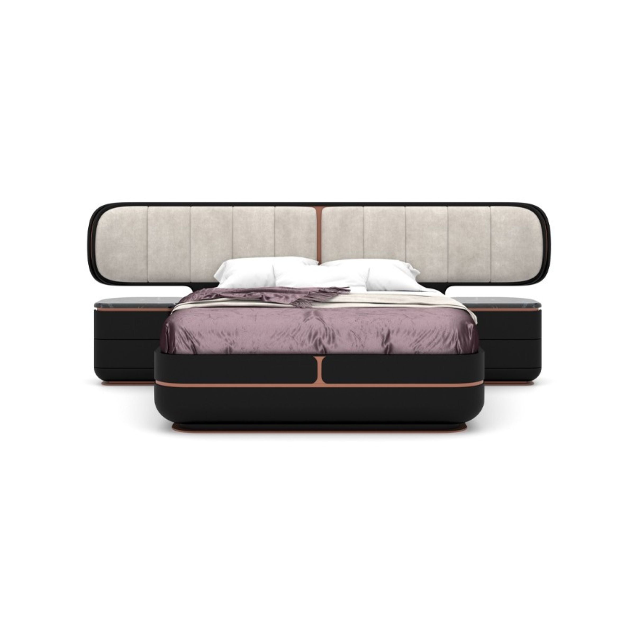 Tulip King Size Bedstead KARTLP001-Black - Bedsteads - ebarza Furniture UAE | Shop Modern Furniture in Abu Dhabi & Dubai - مفروشات ايبازرا في الامارات | تسوق اثاث عصري وديكورات مميزة في دبي وابوظبي