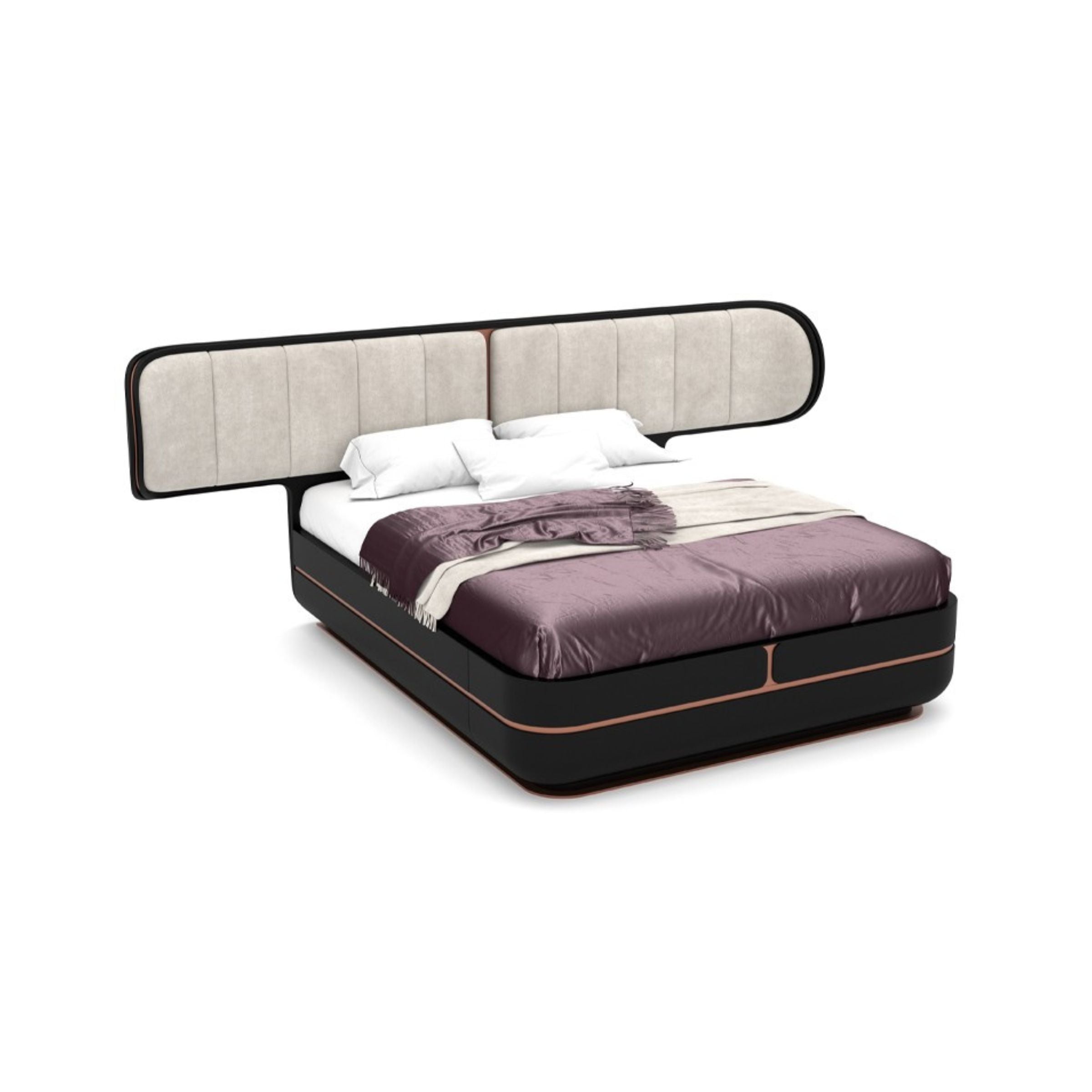 Tulip King Size Bedstead KARTLP001-Black - Bedsteads - ebarza Furniture UAE | Shop Modern Furniture in Abu Dhabi & Dubai - مفروشات ايبازرا في الامارات | تسوق اثاث عصري وديكورات مميزة في دبي وابوظبي