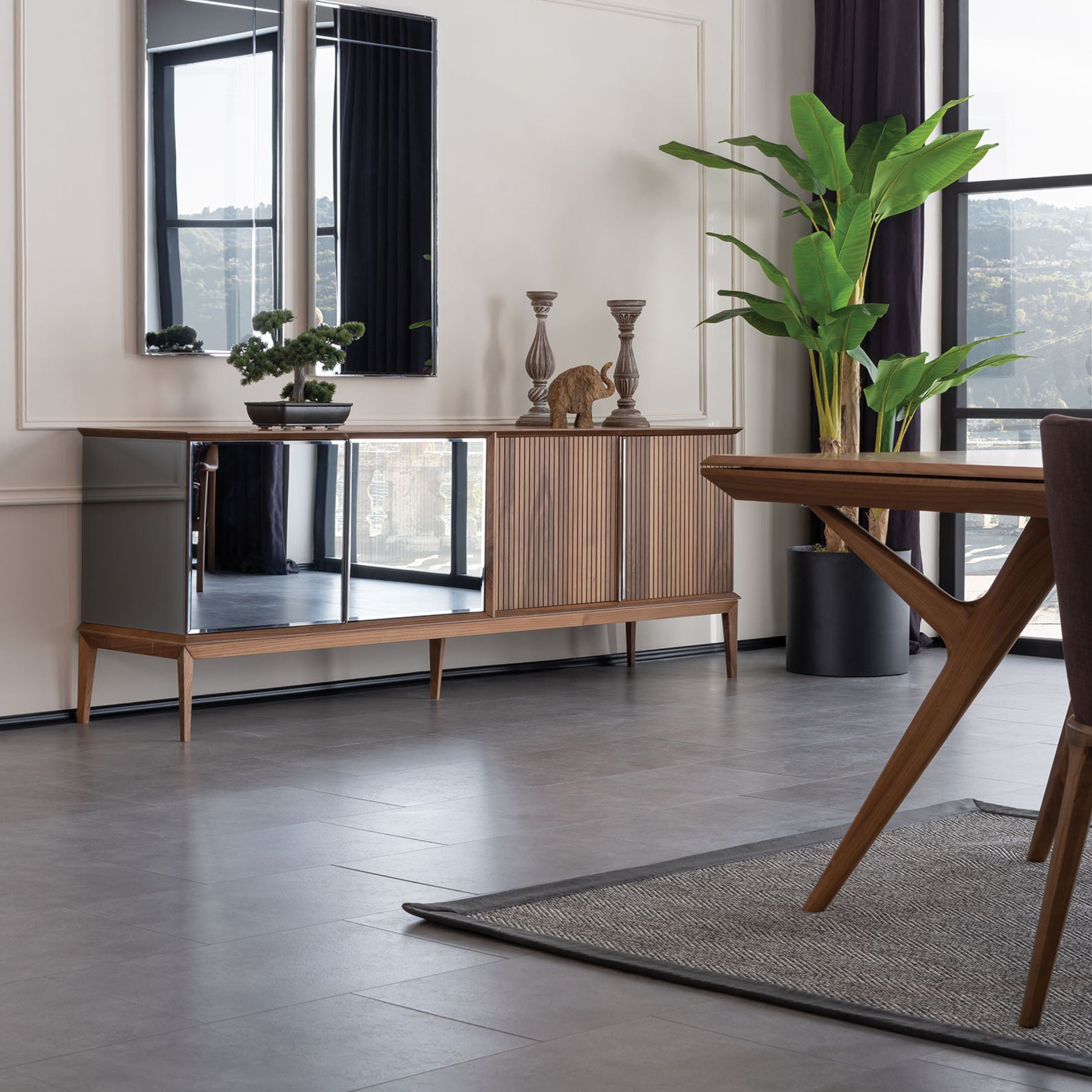 Aspendos Extendable Dining Table SBRN-ASPNDT - Dining Tables - ebarza Furniture UAE | Shop Modern Furniture in Abu Dhabi & Dubai - مفروشات ايبازرا في الامارات | تسوق اثاث عصري وديكورات مميزة في دبي وابوظبي