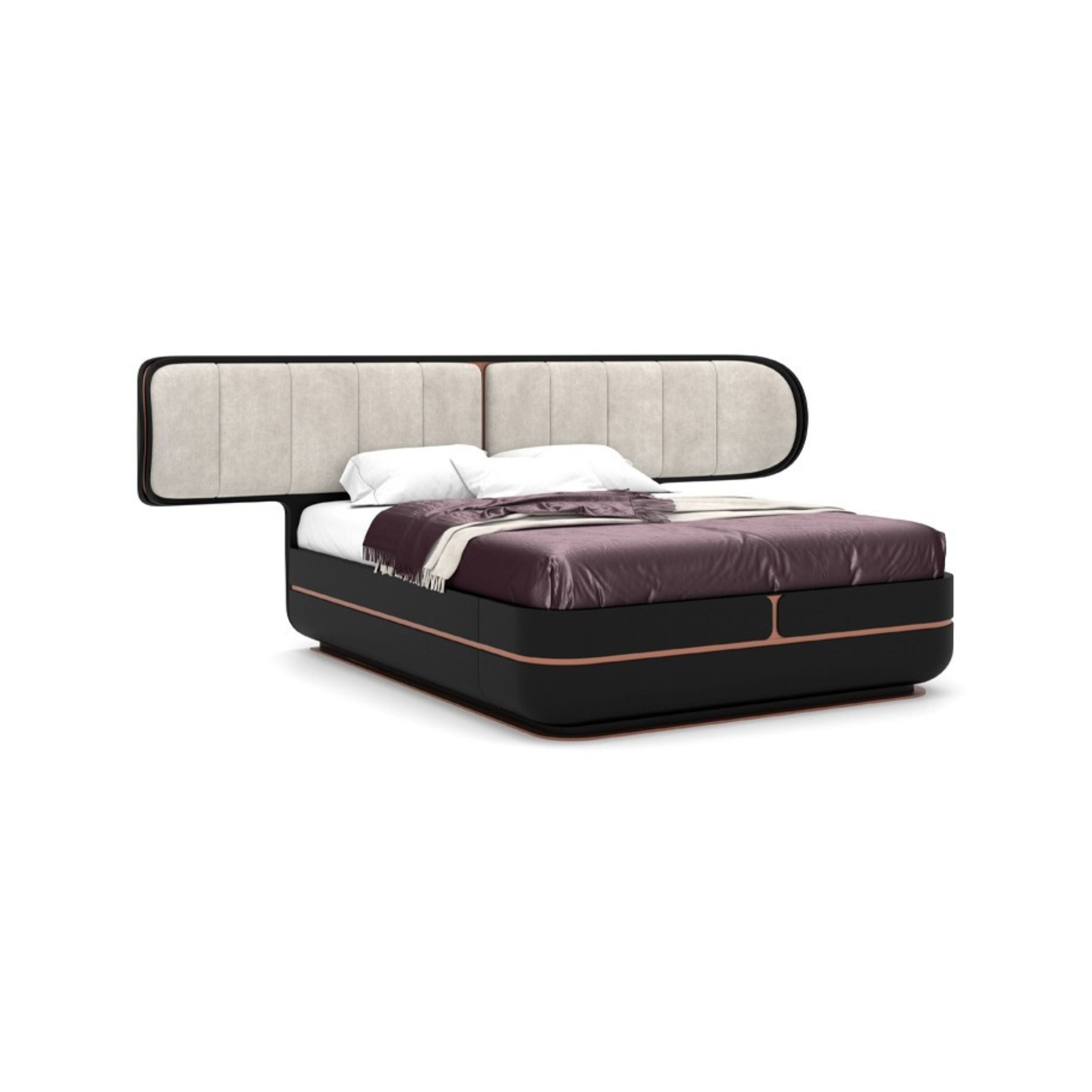 Tulip King Size Bedstead KARTLP001-Black - Bedsteads - ebarza Furniture UAE | Shop Modern Furniture in Abu Dhabi & Dubai - مفروشات ايبازرا في الامارات | تسوق اثاث عصري وديكورات مميزة في دبي وابوظبي