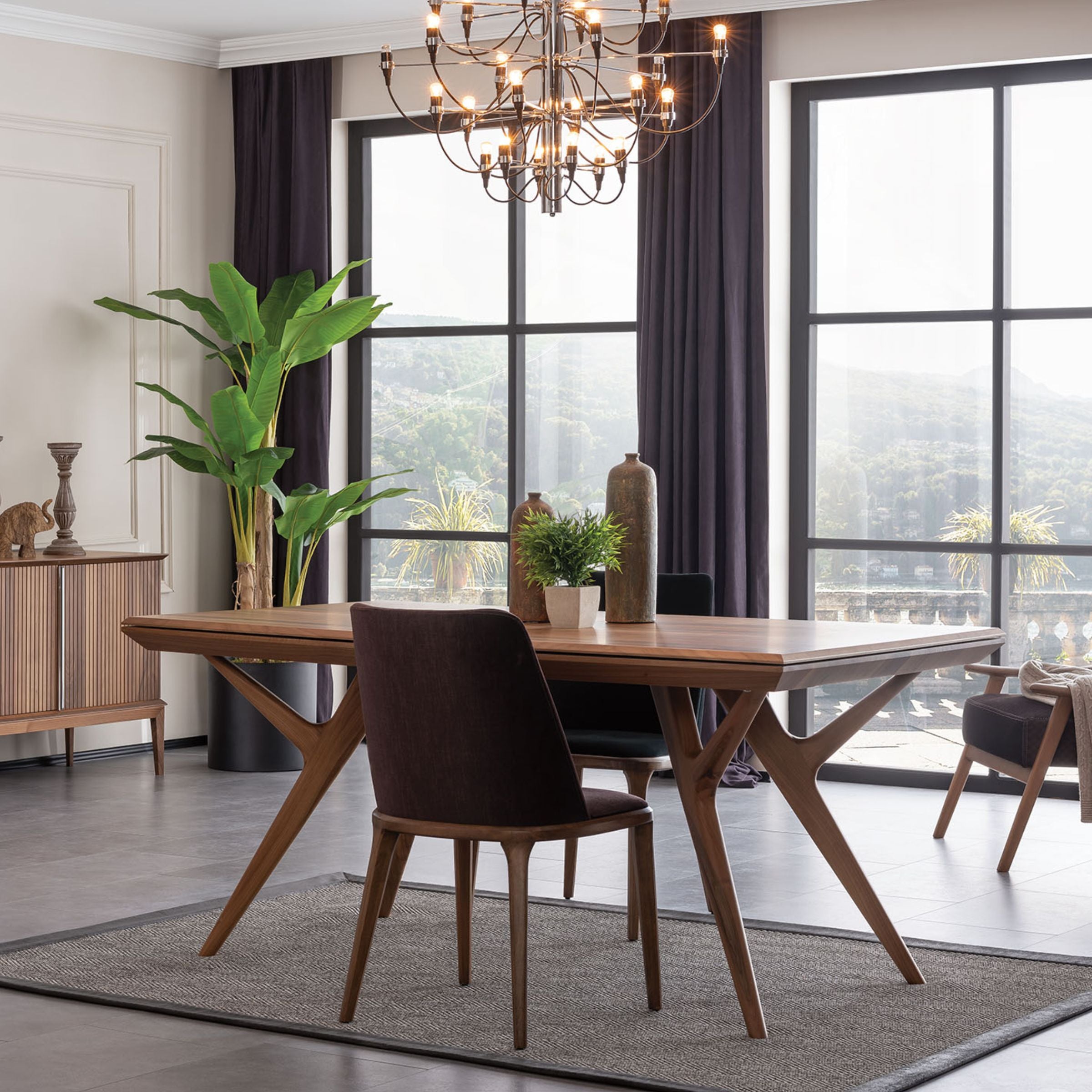 Aspendos Extendable Dining Table SBRN-ASPNDT - Dining Tables - ebarza Furniture UAE | Shop Modern Furniture in Abu Dhabi & Dubai - مفروشات ايبازرا في الامارات | تسوق اثاث عصري وديكورات مميزة في دبي وابوظبي