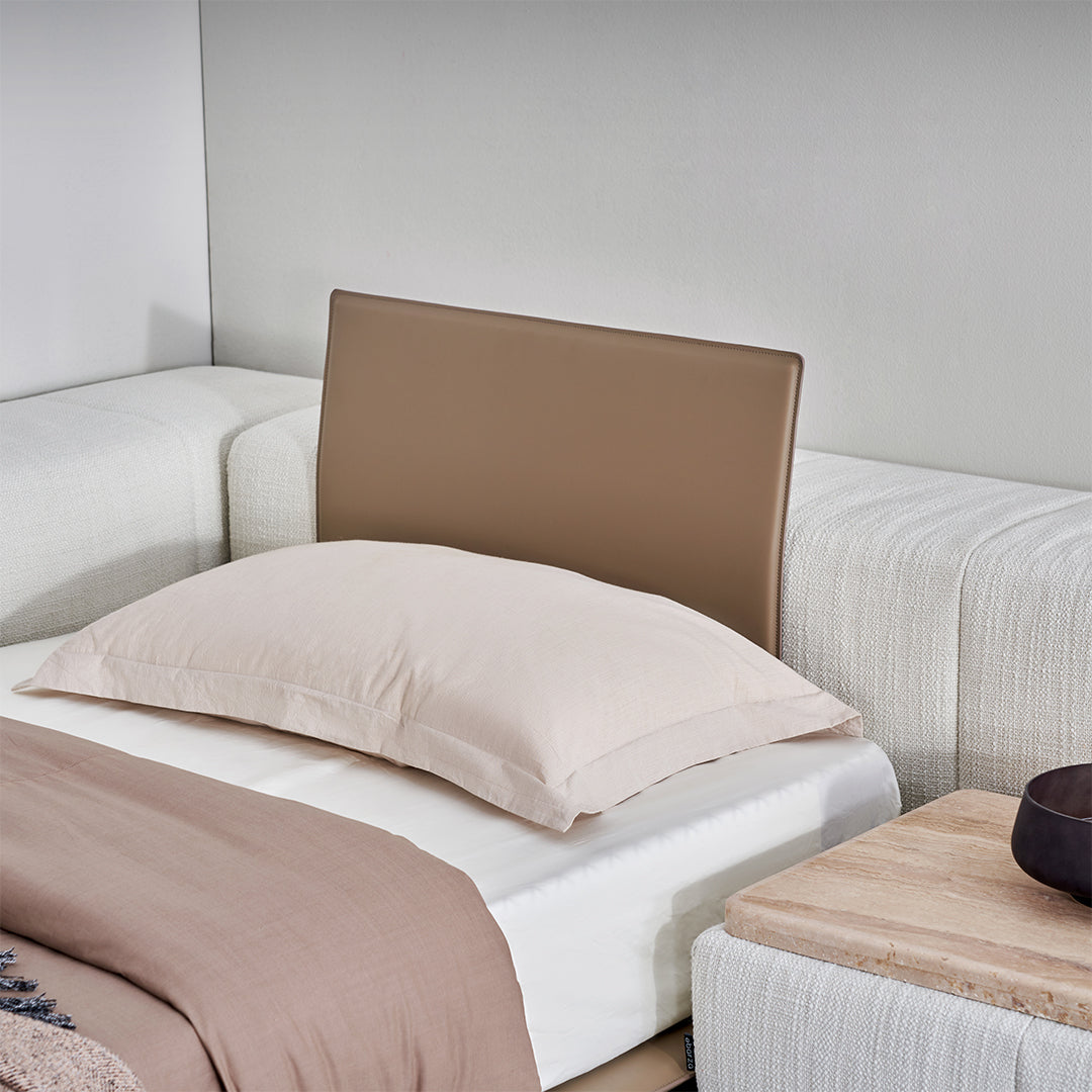 Puzzle Suspended Single Bed Base with 1 backrest - SF080 - Bedsteads - ebarza Furniture UAE | Shop Modern Furniture in Abu Dhabi & Dubai - مفروشات ايبازرا في الامارات | تسوق اثاث عصري وديكورات مميزة في دبي وابوظبي