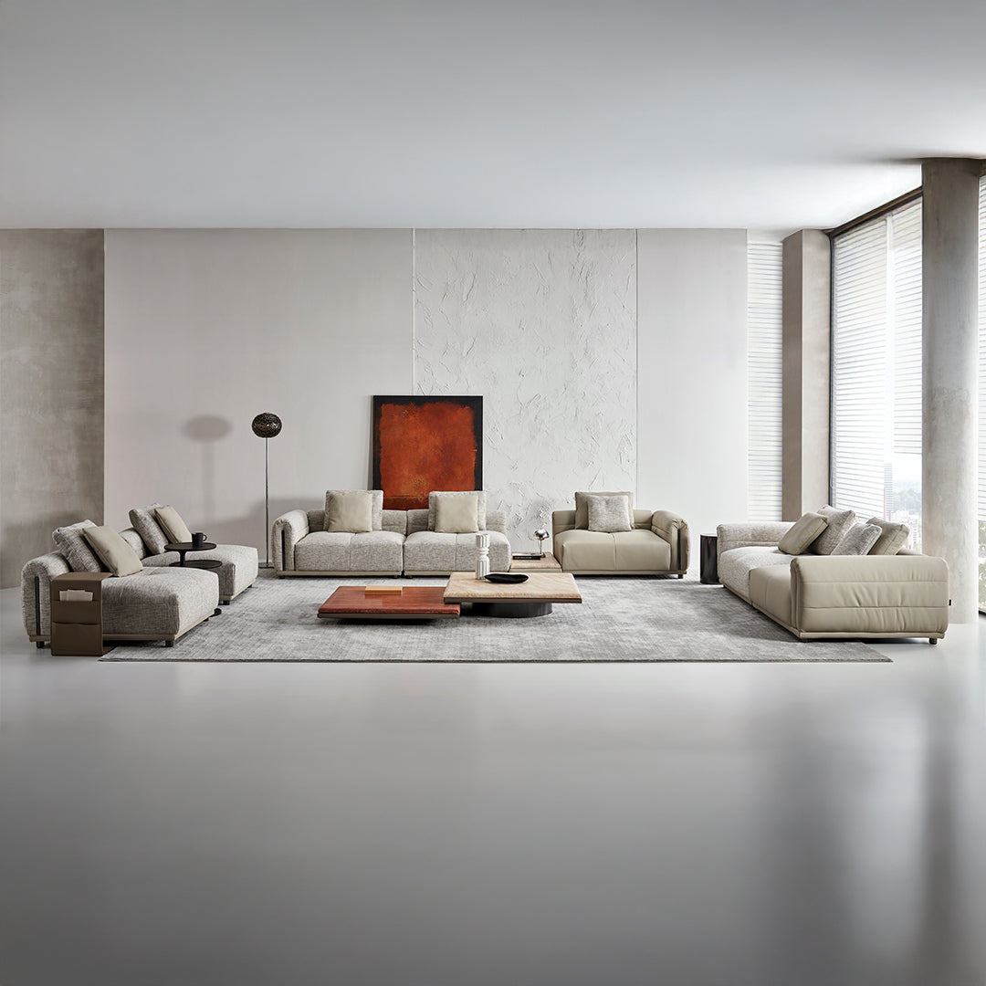 Quadro Single Seater Modular Sofa With RIGHT Armrest A-SF093 - Sofas - ebarza Furniture UAE | Shop Modern Furniture in Abu Dhabi & Dubai - مفروشات ايبازرا في الامارات | تسوق اثاث عصري وديكورات مميزة في دبي وابوظبي