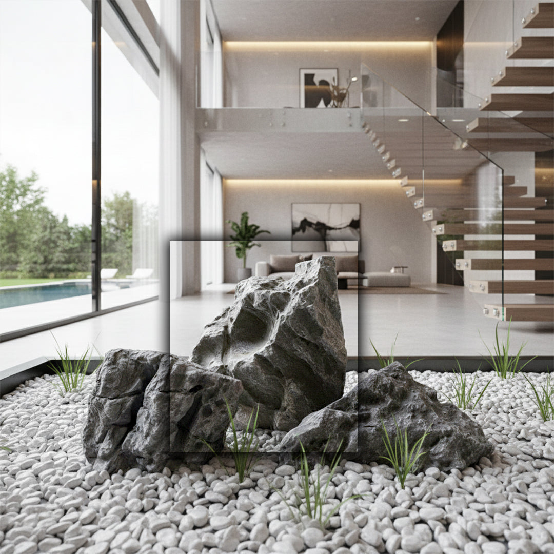 Quarry Fiberglass Stone - C 8827C - Home Decor Figurines - ebarza Furniture UAE | Shop Modern Furniture in Abu Dhabi & Dubai - مفروشات ايبازرا في الامارات | تسوق اثاث عصري وديكورات مميزة في دبي وابوظبي