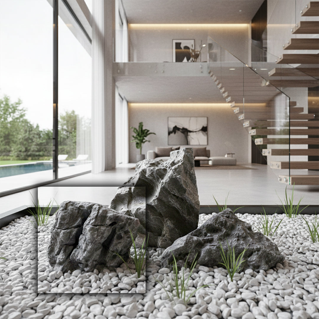 Quarry Fiberglass Stone 8827B - Home Decor Figurines - ebarza Furniture UAE | Shop Modern Furniture in Abu Dhabi & Dubai - مفروشات ايبازرا في الامارات | تسوق اثاث عصري وديكورات مميزة في دبي وابوظبي