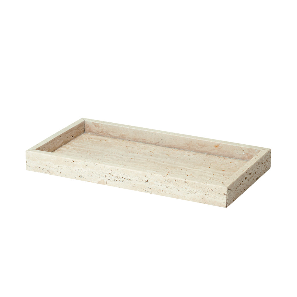 Yellow Travertine Medium Tray RHB834 -  Trays - ebarza Furniture UAE | Shop Modern Furniture in Abu Dhabi & Dubai - مفروشات ايبازرا في الامارات | تسوق اثاث عصري وديكورات مميزة في دبي وابوظبي
