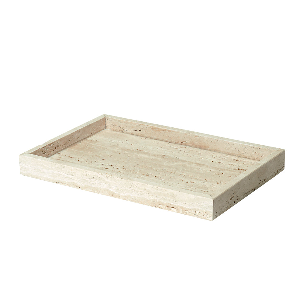 Yellow Travertine Large Tray RHD834 -  Trays - ebarza Furniture UAE | Shop Modern Furniture in Abu Dhabi & Dubai - مفروشات ايبازرا في الامارات | تسوق اثاث عصري وديكورات مميزة في دبي وابوظبي