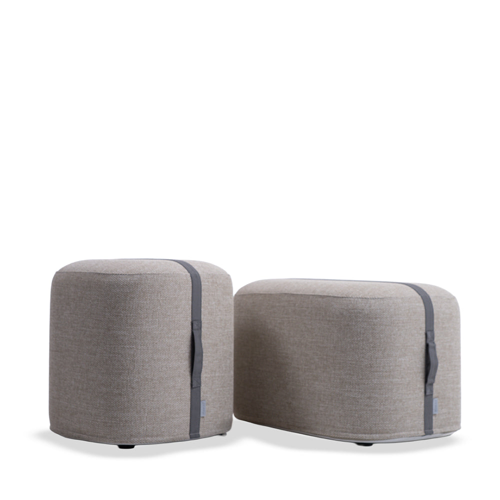 POOF RIBBON STOOL KC8806N14FAB - Big - Poufs - ebarza Furniture UAE | Shop Modern Furniture in Abu Dhabi & Dubai - مفروشات ايبازرا في الامارات | تسوق اثاث عصري وديكورات مميزة في دبي وابوظبي
