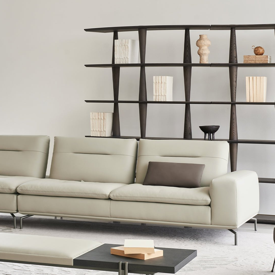 Nexus 2 Seater Right Arm Modular Sofa - AMF-S180/WF ex -  Sofas - ebarza Furniture UAE | Shop Modern Furniture in Abu Dhabi & Dubai - مفروشات ايبازرا في الامارات | تسوق اثاث عصري وديكورات مميزة في دبي وابوظبي