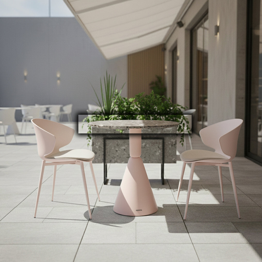 Round Terrazzo Table Top 70 cm 302-N0370 - Table Tops - ebarza Furniture UAE | Shop Modern Furniture in Abu Dhabi & Dubai - مفروشات ايبازرا في الامارات | تسوق اثاث عصري وديكورات مميزة في دبي وابوظبي