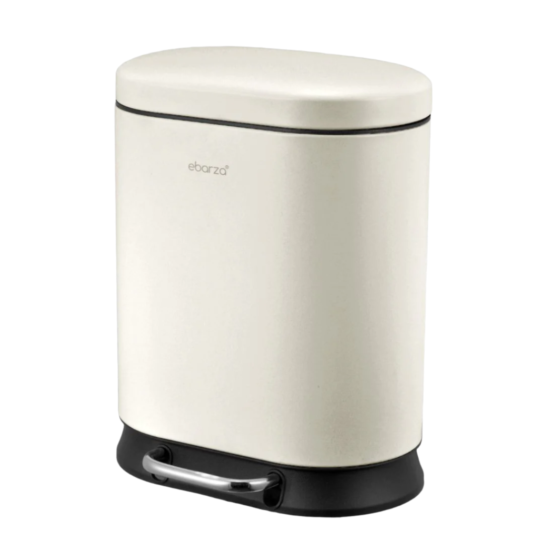 Runway Shape Soft-Close Trash Can - 10110P-5L - Bathroom Accessories - ebarza Furniture UAE | Shop Modern Furniture in Abu Dhabi & Dubai - مفروشات ايبازرا في الامارات | تسوق اثاث عصري وديكورات مميزة في دبي وابوظبي