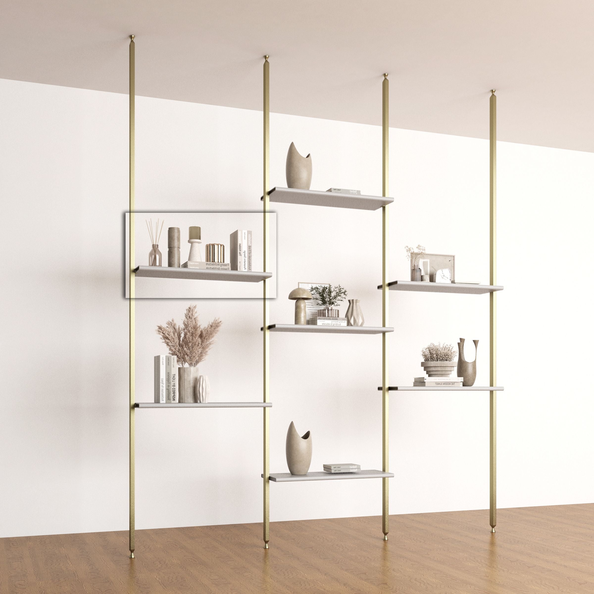 Antik Closet/Cabinet SADDLE LEATHER+MDF SHELF 50X50 - Shelves - ebarza Furniture UAE | Shop Modern Furniture in Abu Dhabi & Dubai - مفروشات ايبازرا في الامارات | تسوق اثاث عصري وديكورات مميزة في دبي وابوظبي