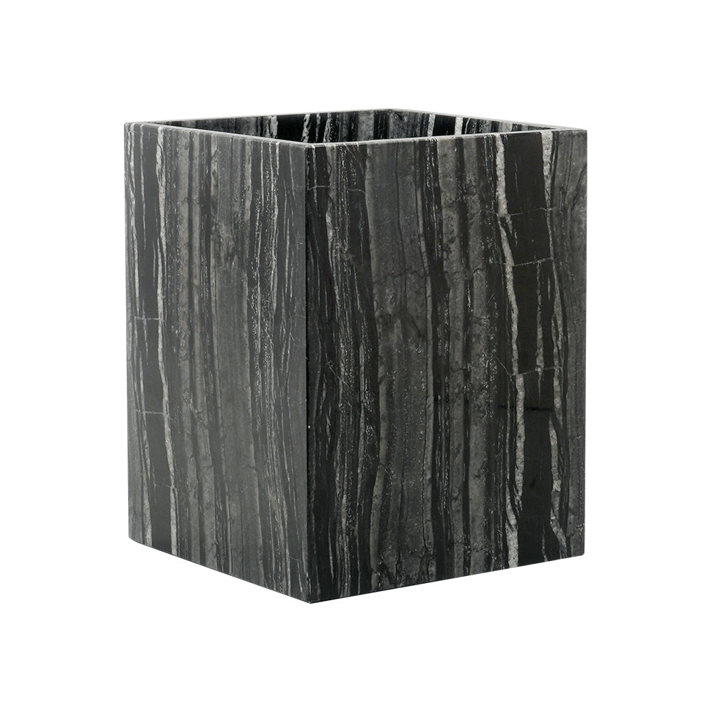 Ancient Wood Grain Marble Trash Can SBK891-8 - Bathroom Accessories - ebarza Furniture UAE | Shop Modern Furniture in Abu Dhabi & Dubai - مفروشات ايبازرا في الامارات | تسوق اثاث عصري وديكورات مميزة في دبي وابوظبي